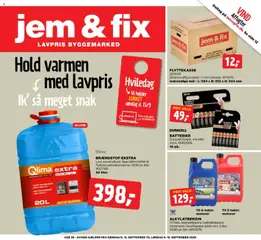 Jem & fix - Tilbudsavis uge 38 gyldig fra 13/09/2026