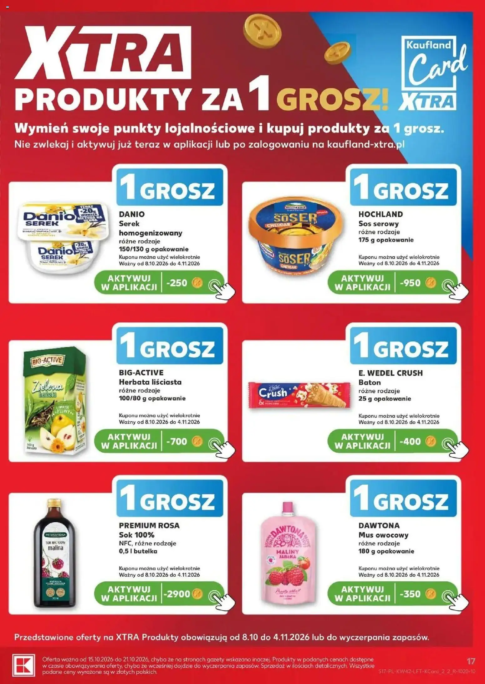 Kaufland aktualna gazetka od 15.10.2026 - od jutra PDF | Strona: 17 | Produkty: Sos serowy, Serek, Sok, Herbata