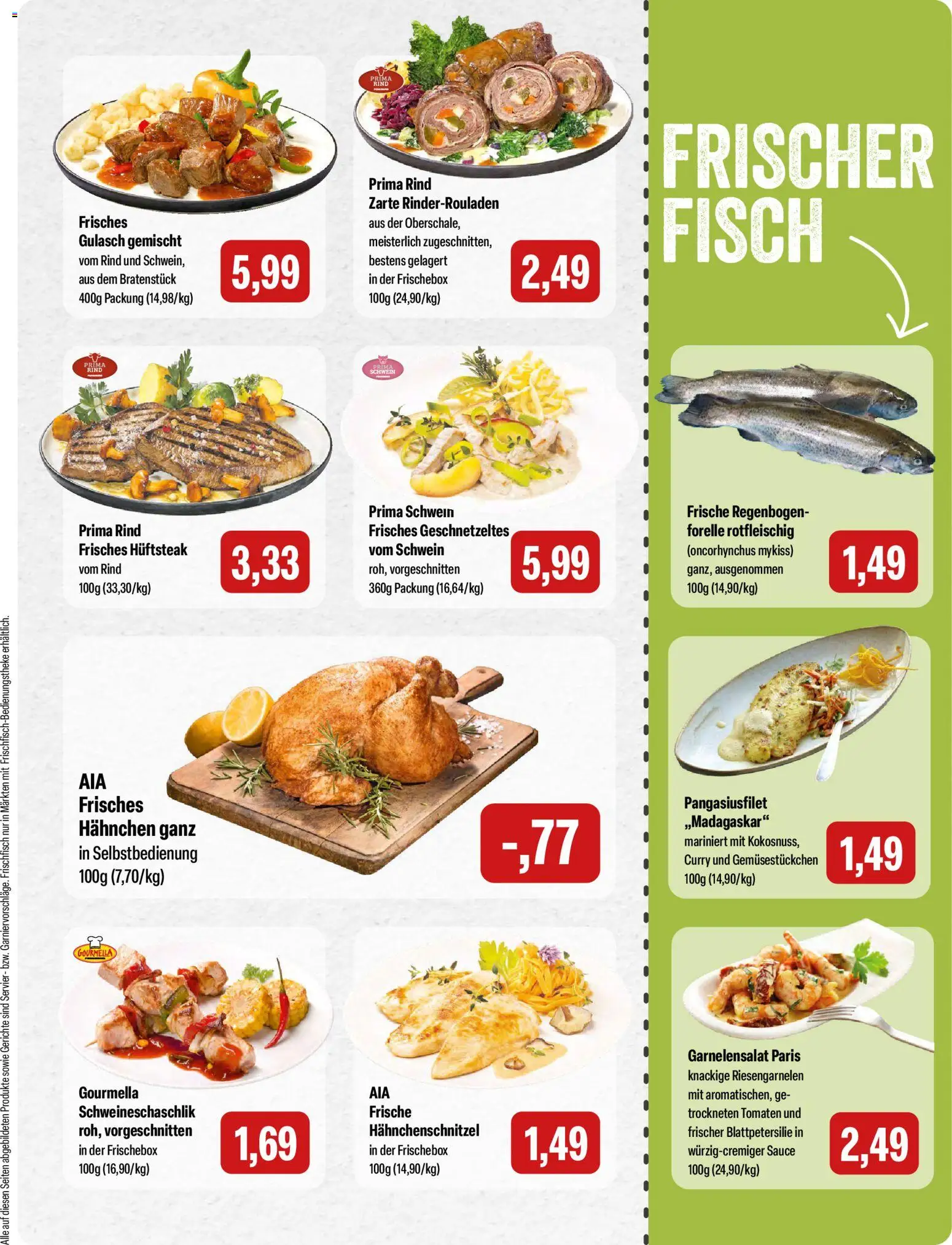 Feneberg Angebote – gültig ab 19.03.2026 | Seite: 3 | Produkte: Hahnchen, Tomaten, Fisch, Gulasch