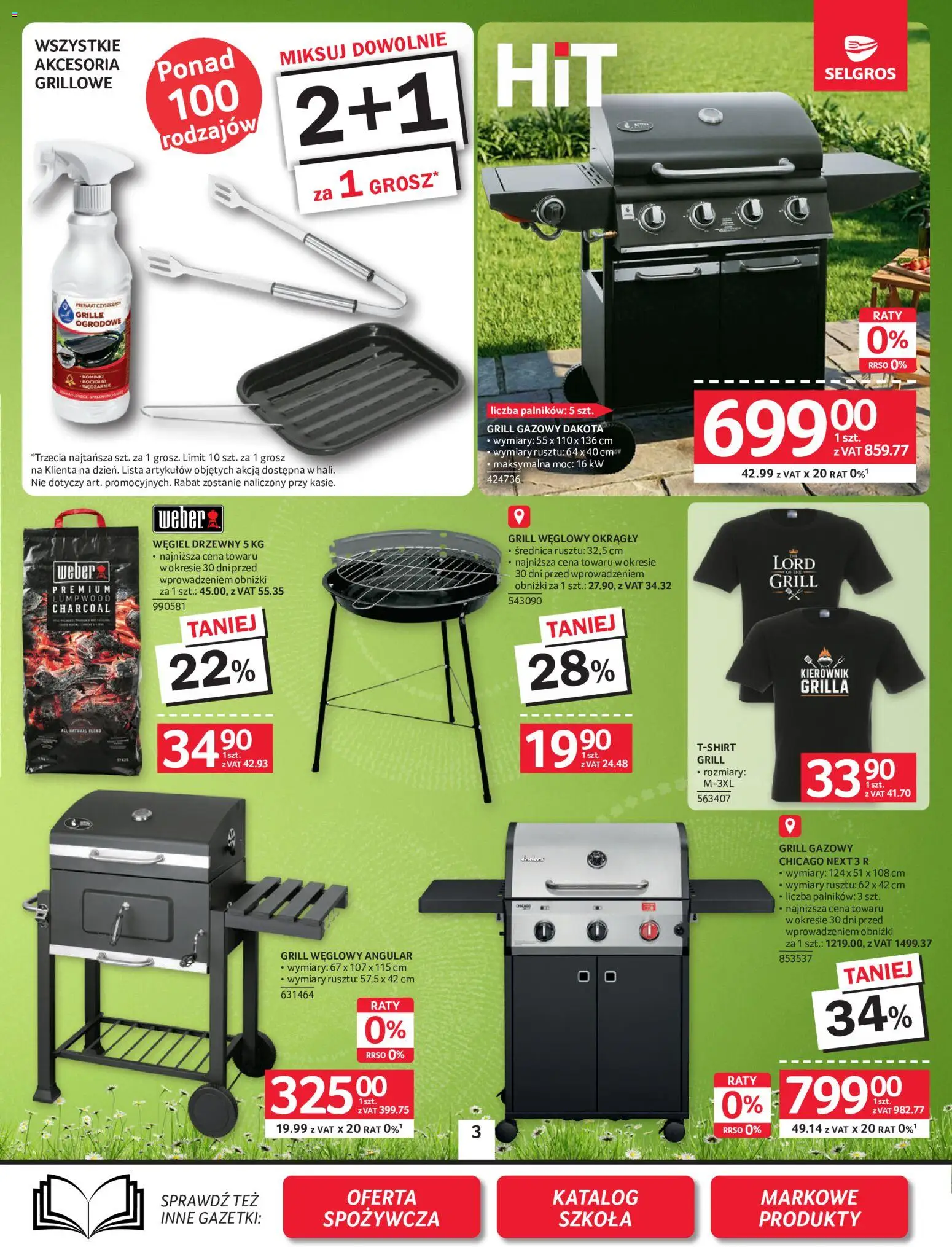 Selgros cash&carry gazetka - Oferta przemysłowa od 13.08.2026 | Strona: 4 | Produkty: Węgiel drzewny, Grill, Grill gazowy