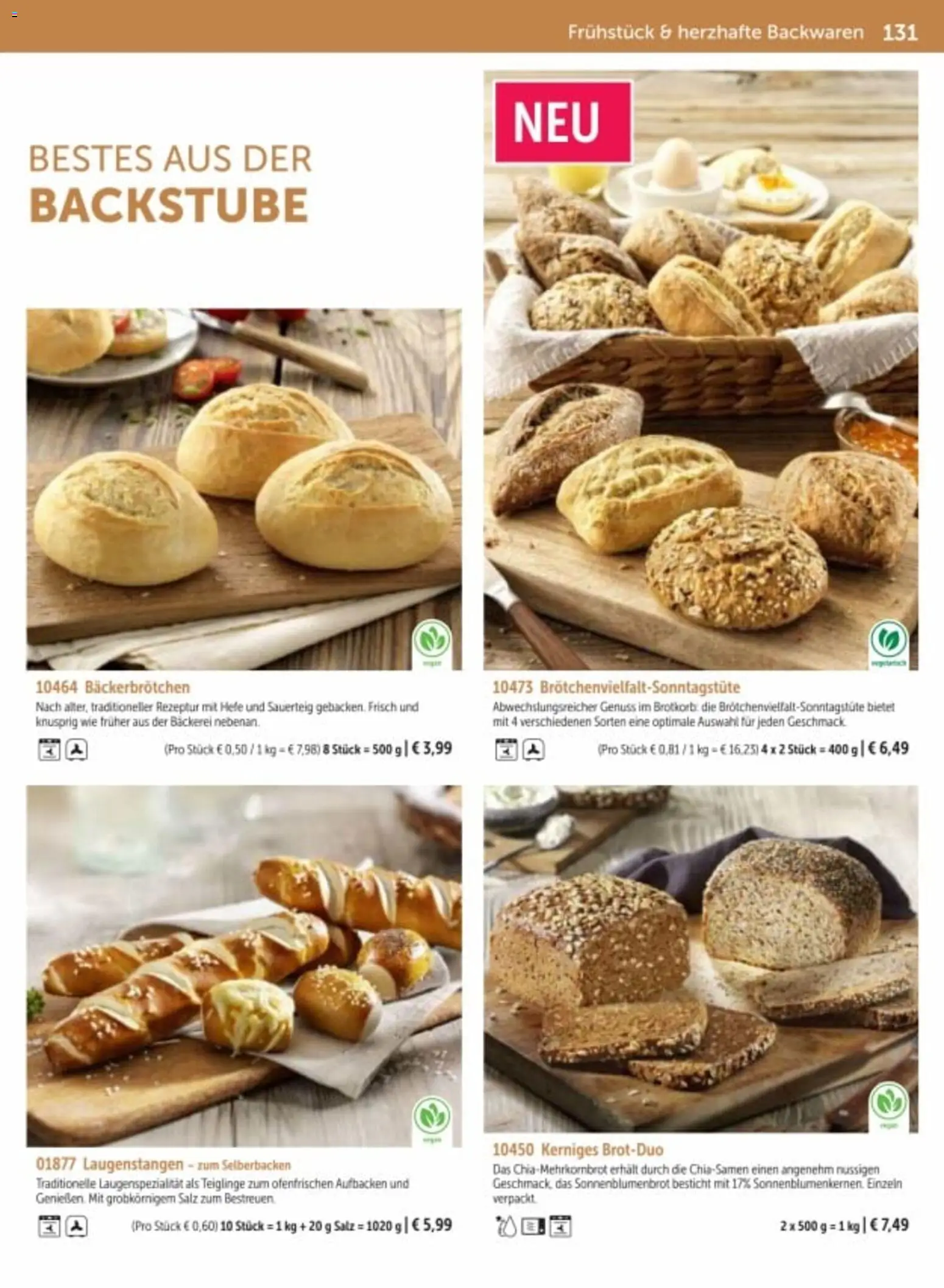 Bofrost Katalog – gültig ab 06.03.2026 | Seite: 131 | Produkte: Bäckerei, Salz