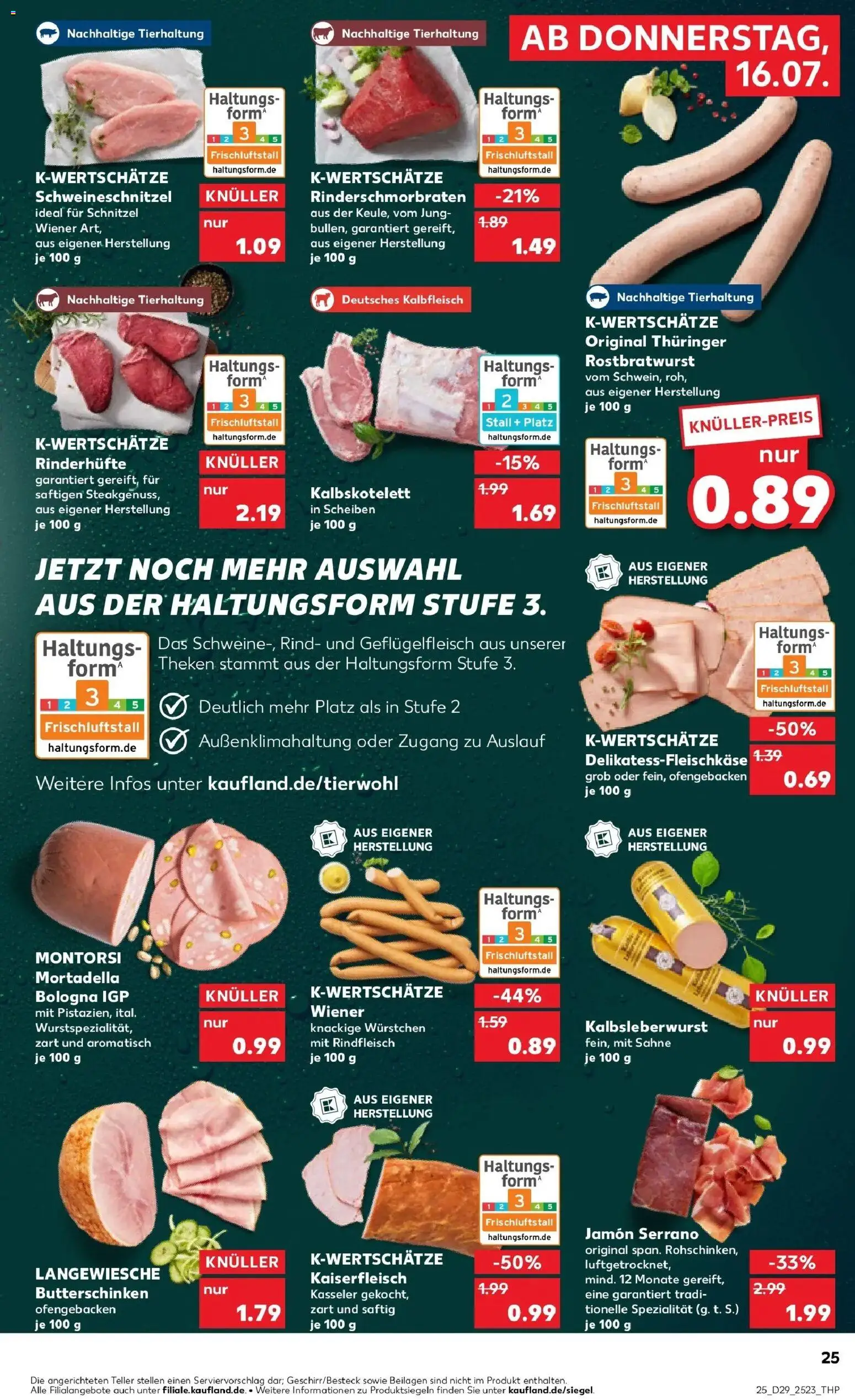 Kaufland Prospekt Oppenheim – gültig ab 13.07.2026 | Seite: 34 | Produkte: Beilagen, Schnitzel, Rindfleisch, Sahne