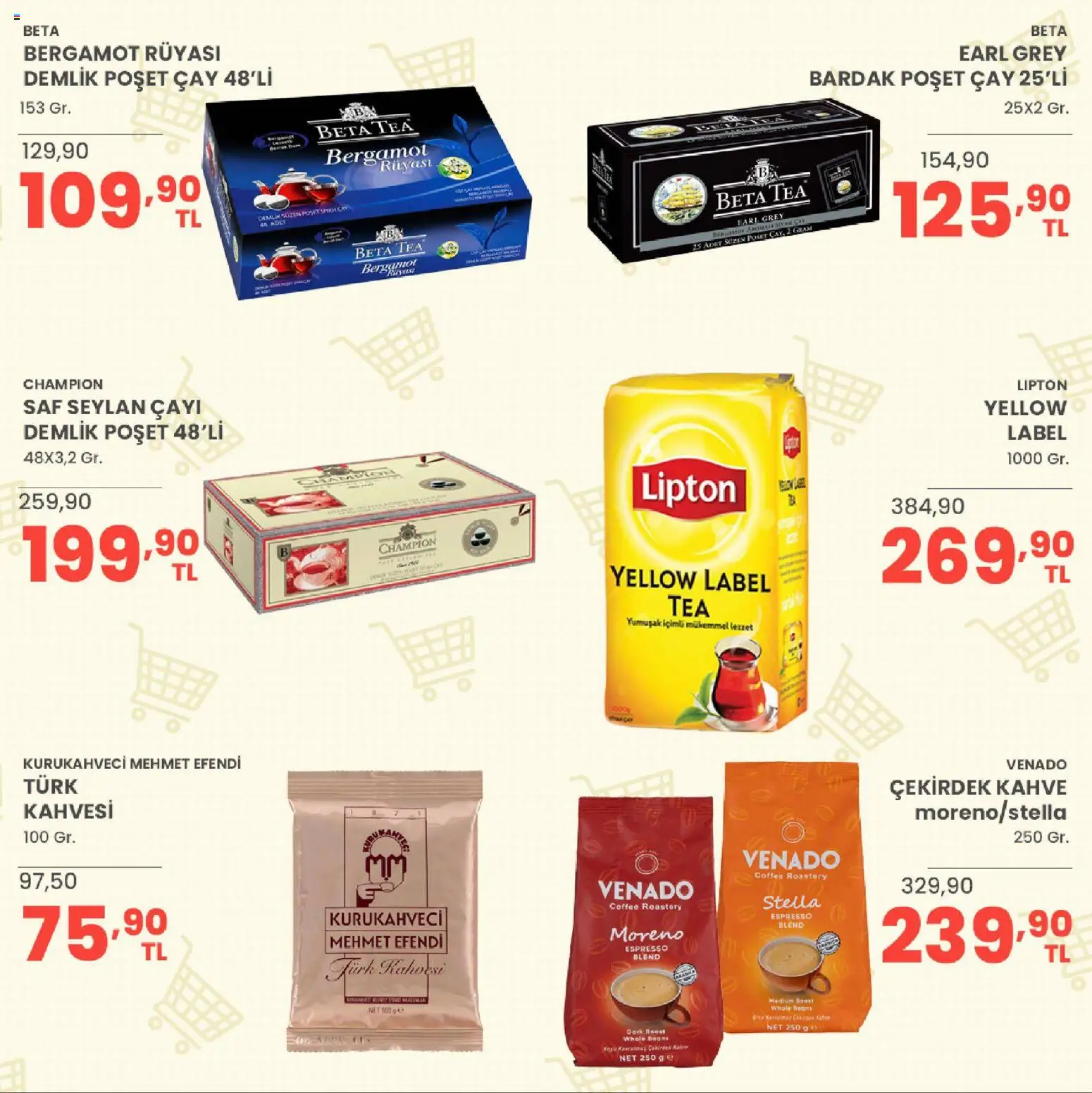 Sarıyer Katalog - 07 Ağustos 2026 tarihinden itibaren geçerlidir | Sayfa: 22 | Ürünler: Çay, Demlik poşet çay, Bardak poşet çay, Demlik