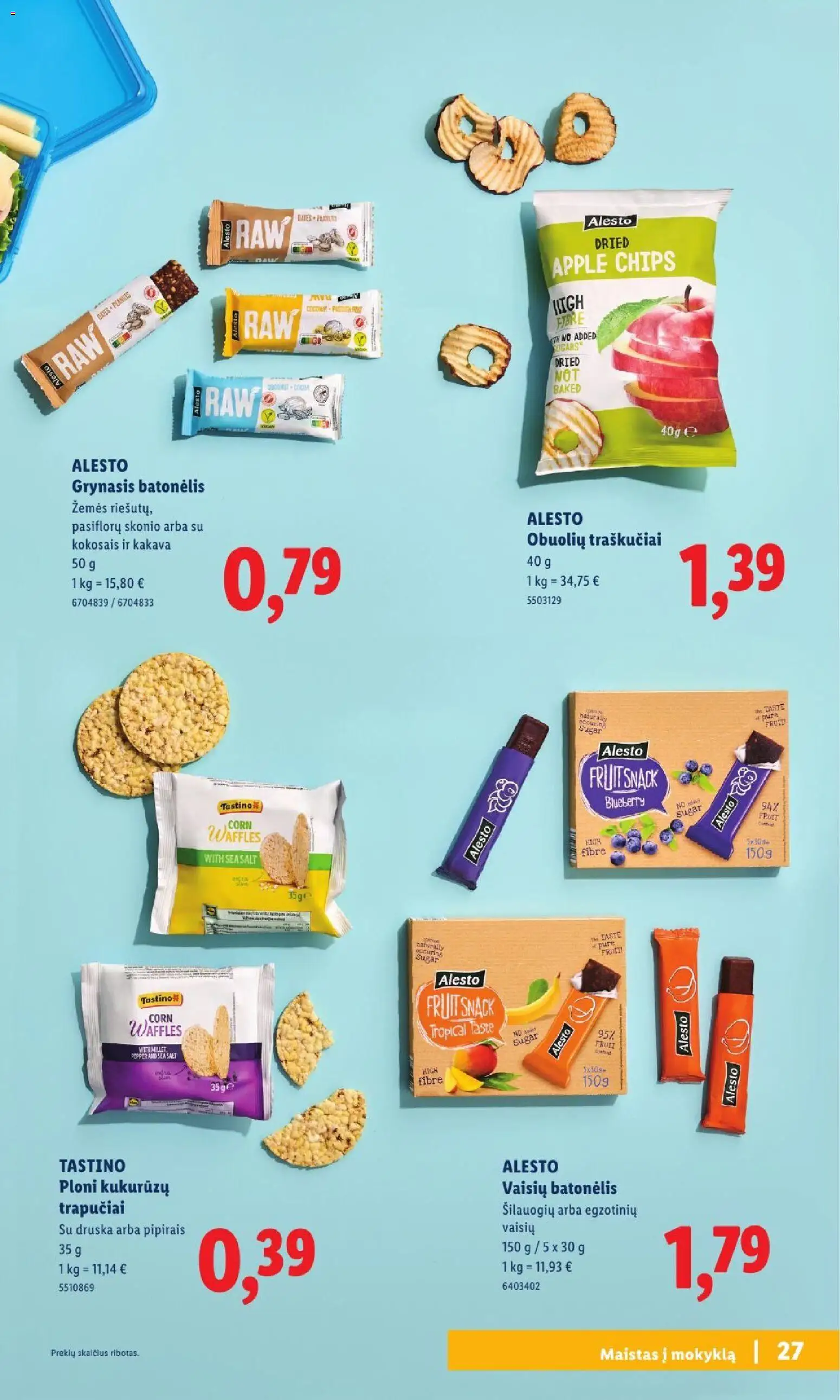 LIDL akcijos nuo 2026.07.20 | Puslapis: 27 | Prekių: Druska, Traškučiai
