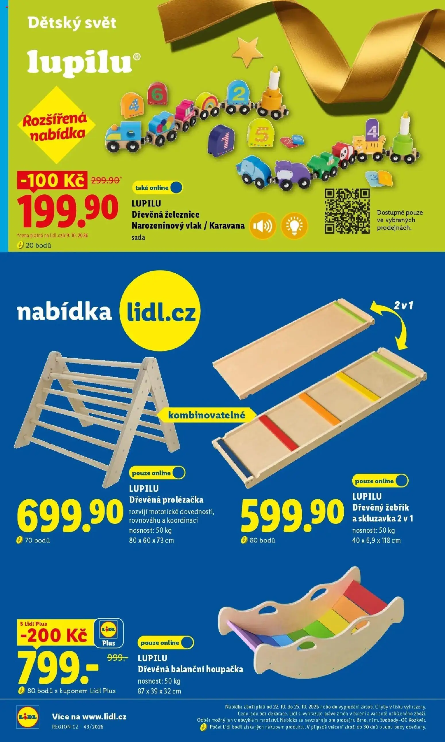 Lidl leták od 19.10.2026 - Nový akční leták | Strana: 24 | Produkty: Žebřík, Skluzavka, Houpačka, Body