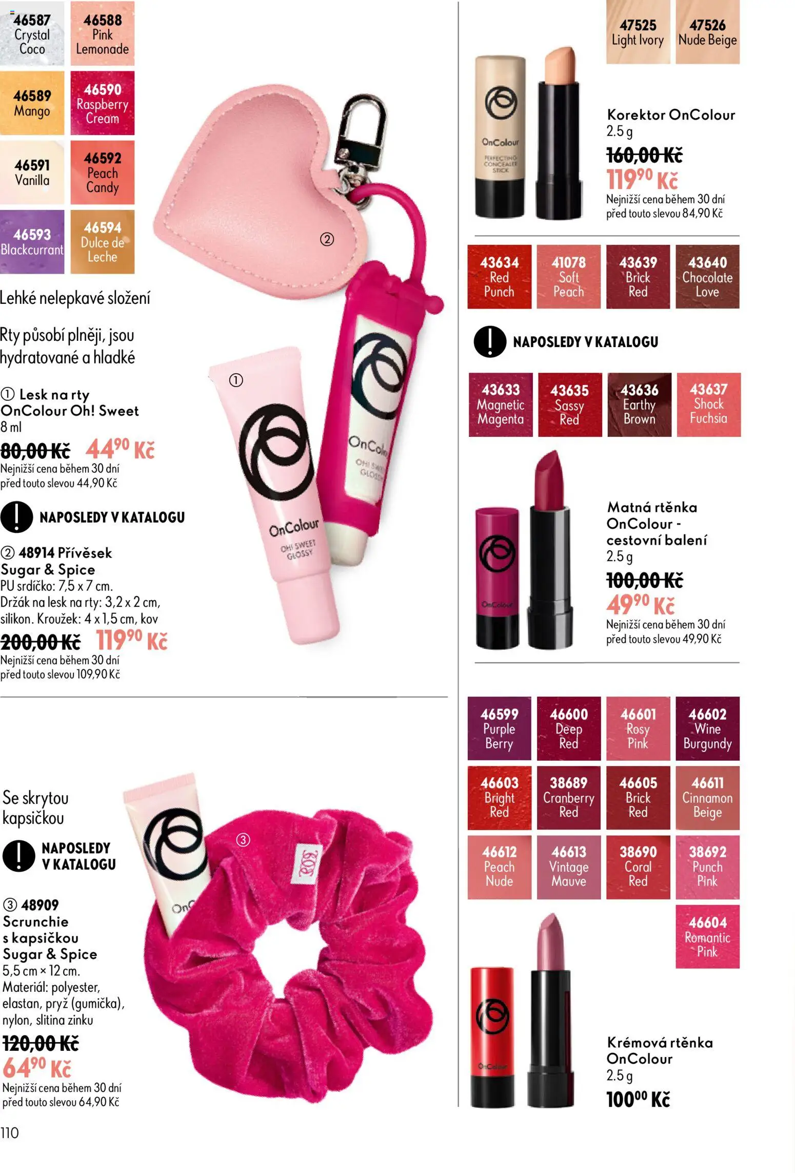 Oriflame katalog č. 13/2026 od 09.09.2026 | Strana: 110 | Produkty: Mango, Korektor, Rtěnka, Lesk na rty