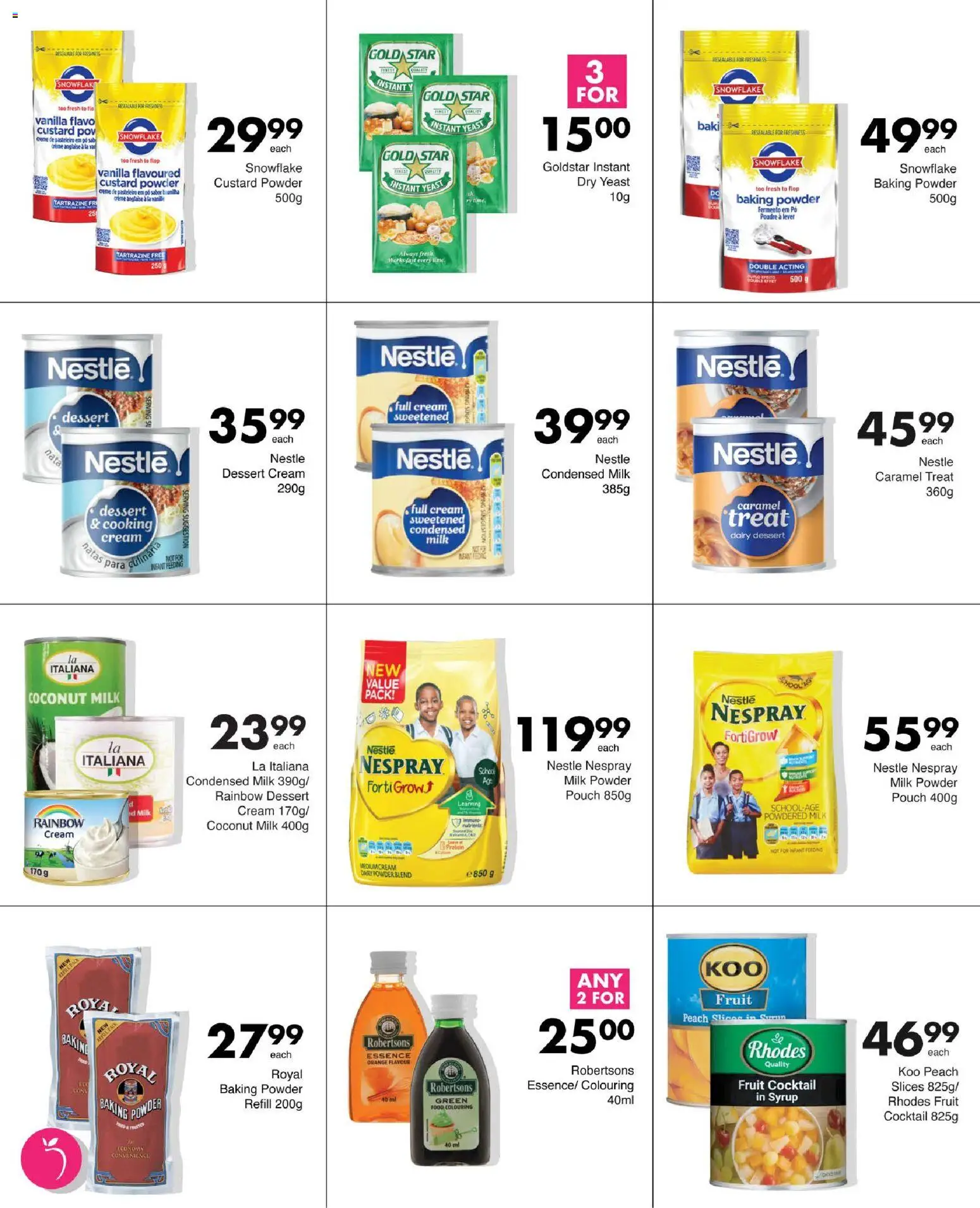 New Save catalogue – valid from 11.06.2026 | Page: 30 | Products: Condensed milk, Powder, Baking powder, Fruit