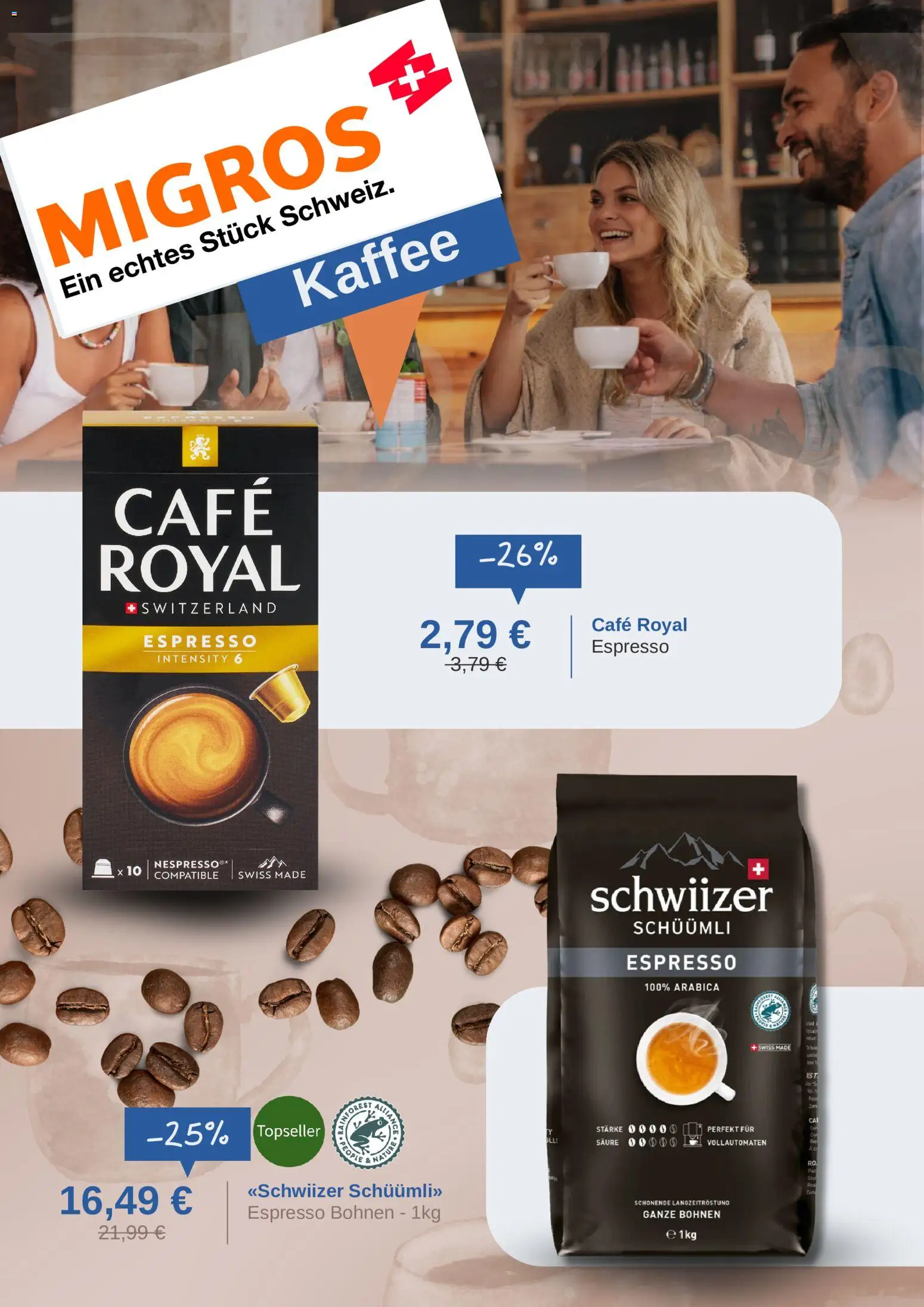 Migros Prospekt – gültig ab 11.08.2026 | Seite: 2 | Produkte: Kaffee
