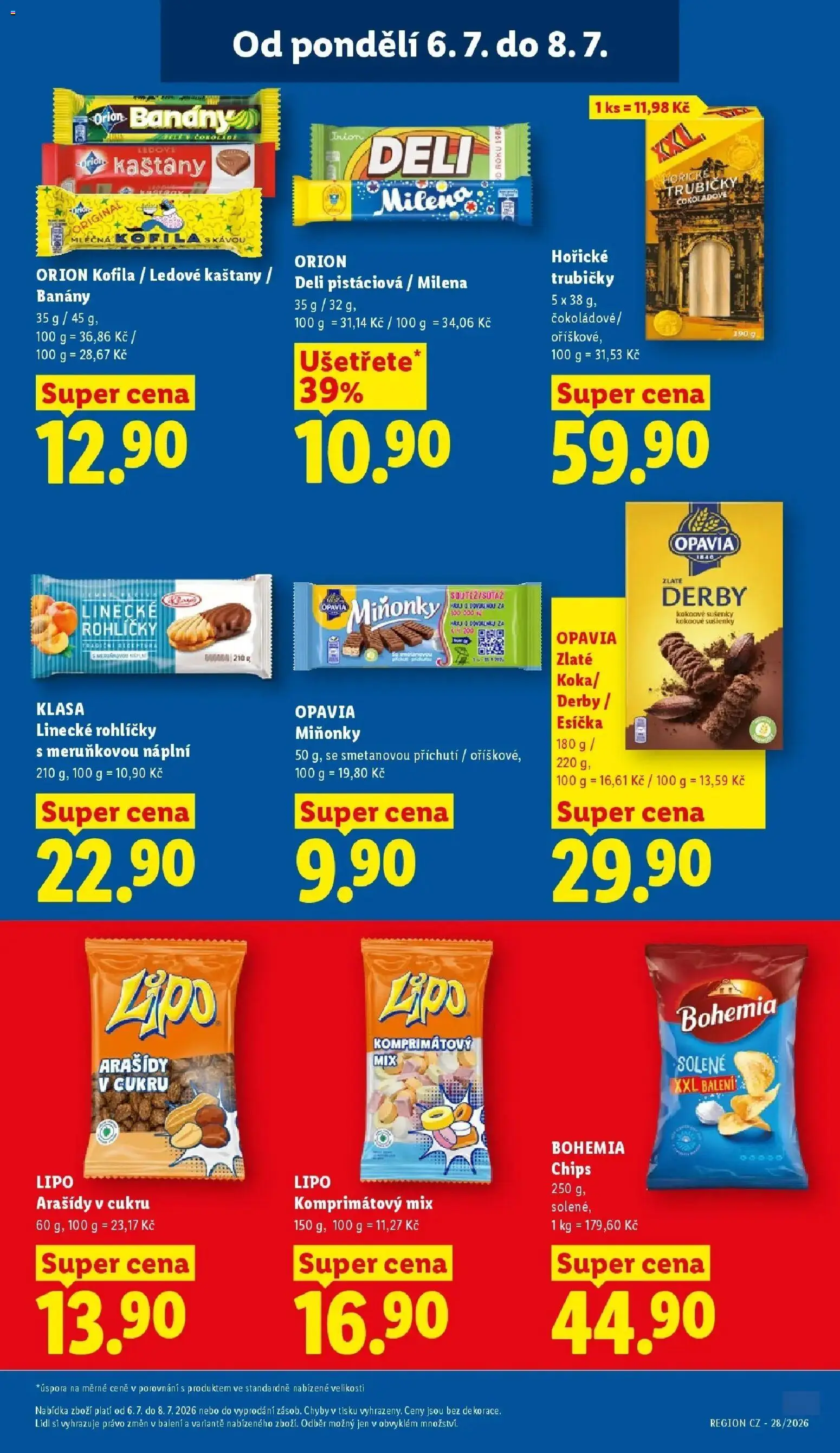 Lidl aktuální leták od 06.07.2026 | Strana: 17 | Produkty: Linecké rohlíčky, Ledové kaštany, Kofila, Esíčka