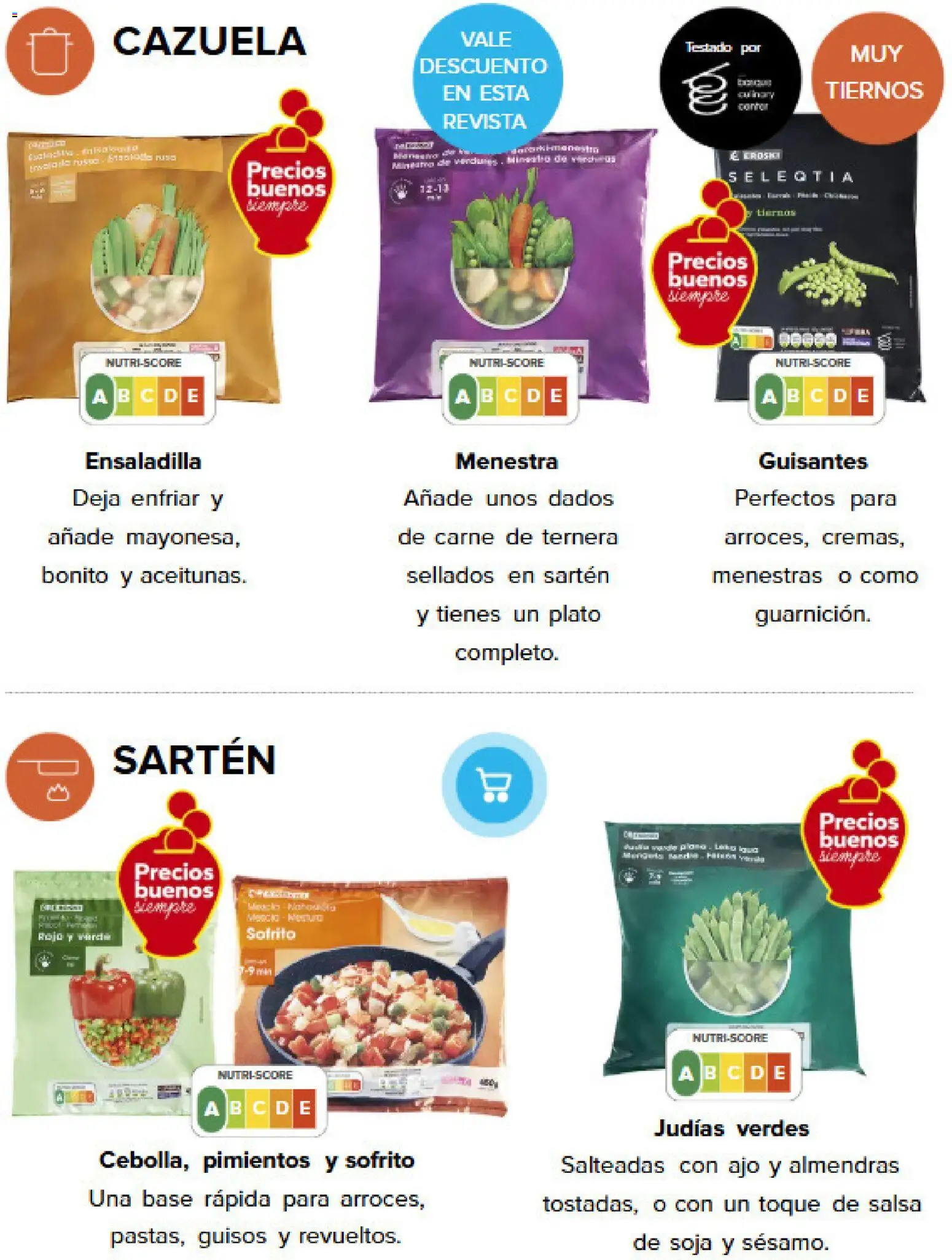 Caprabo Revista │ válido desde el 01/10/2026 | Página: 35 | Productos: Ensaladilla, Carne de ternera, Judías, Almendras