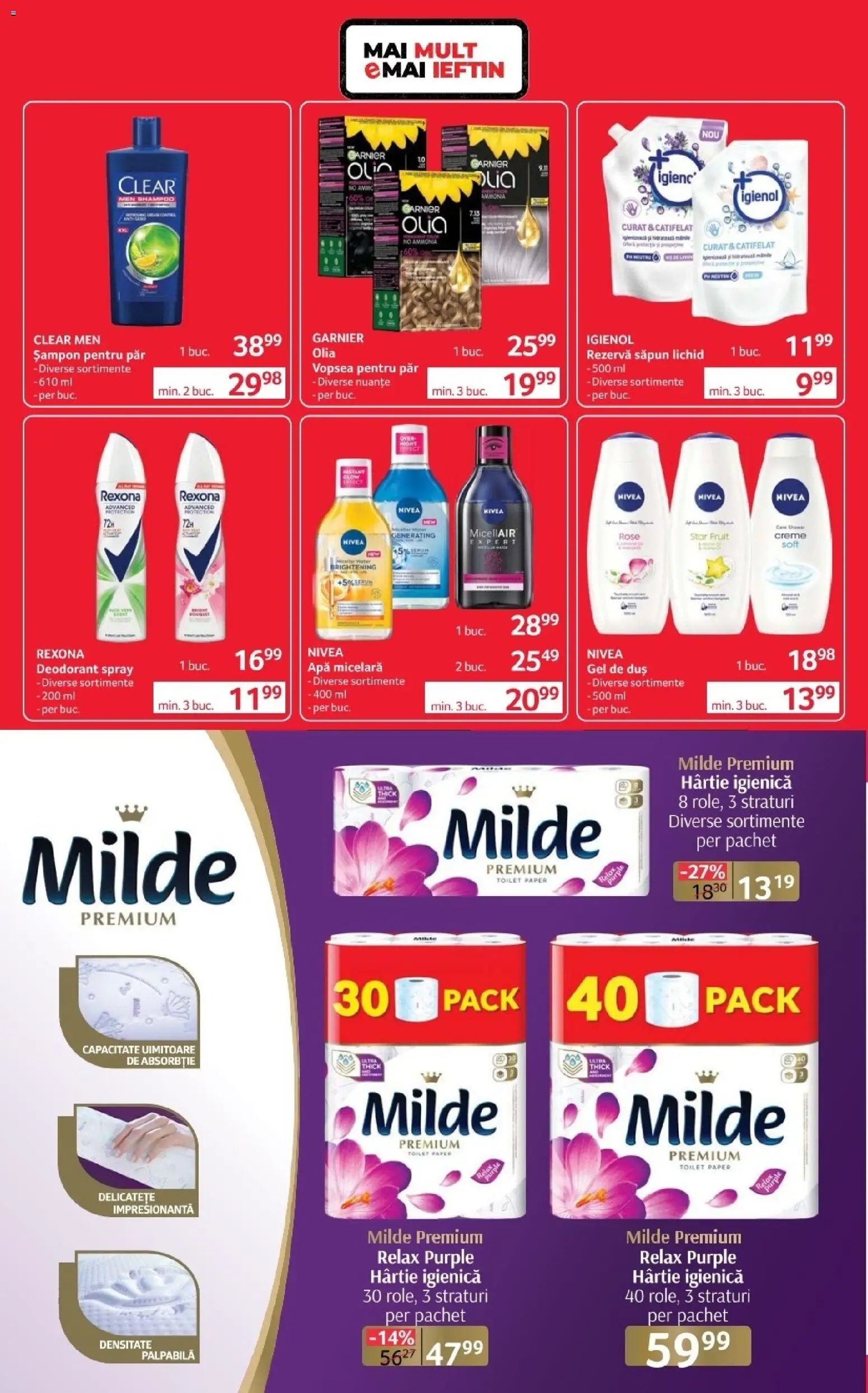 Noul catalog Selgros – valabil de la 03.04.2026 | Pagină: 30 | Produse: Vopsea, Apă micelară, Săpun, Deodorant