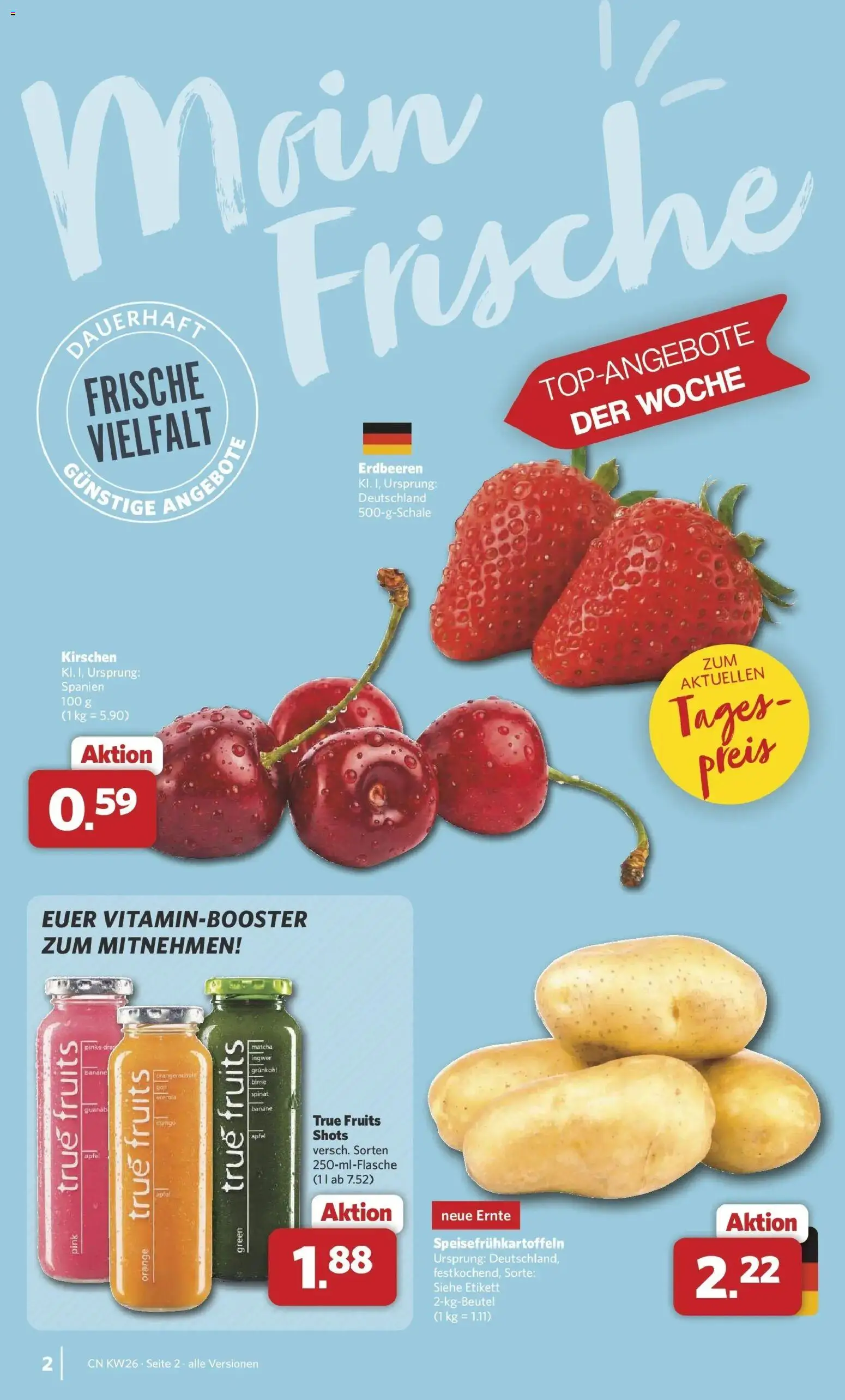 Combi Prospekt Celle – gültig ab 22.06.2026 | Seite: 2 | Produkte: Äpfel, Kirschen, Birne, Erdbeeren