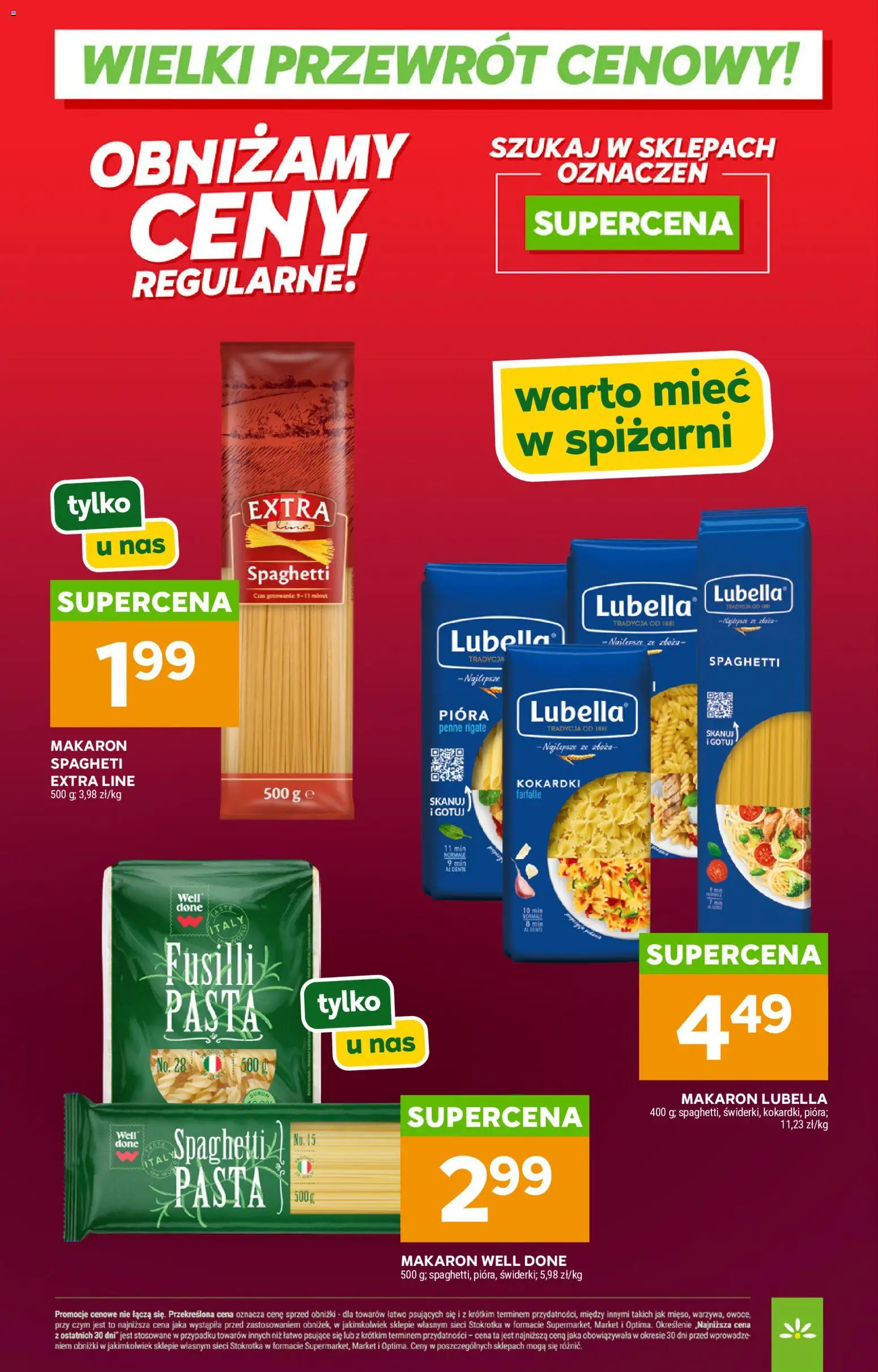 Stokrotka gazetka - Wielki przewrót cenowy od 02.05.2026 | Strona: 17 | Produkty: Stokrotka, Penne, Makaron