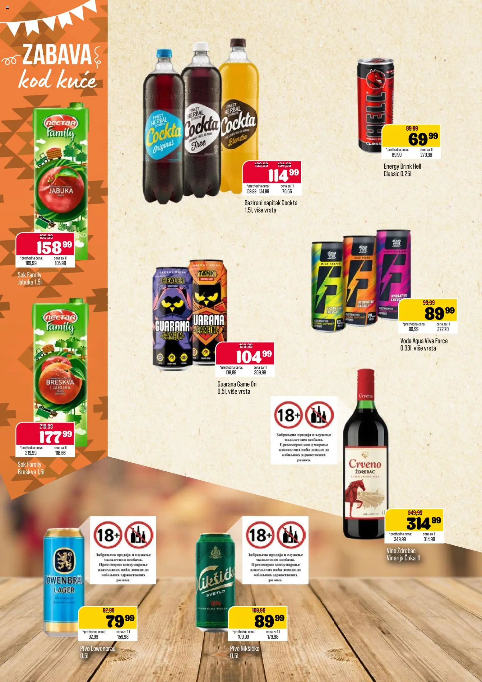 Podunavlje katalog - važi od 23.09.2026 | Strana: 10 | Proizvode: Hell, Sok, Pivo, Breskva