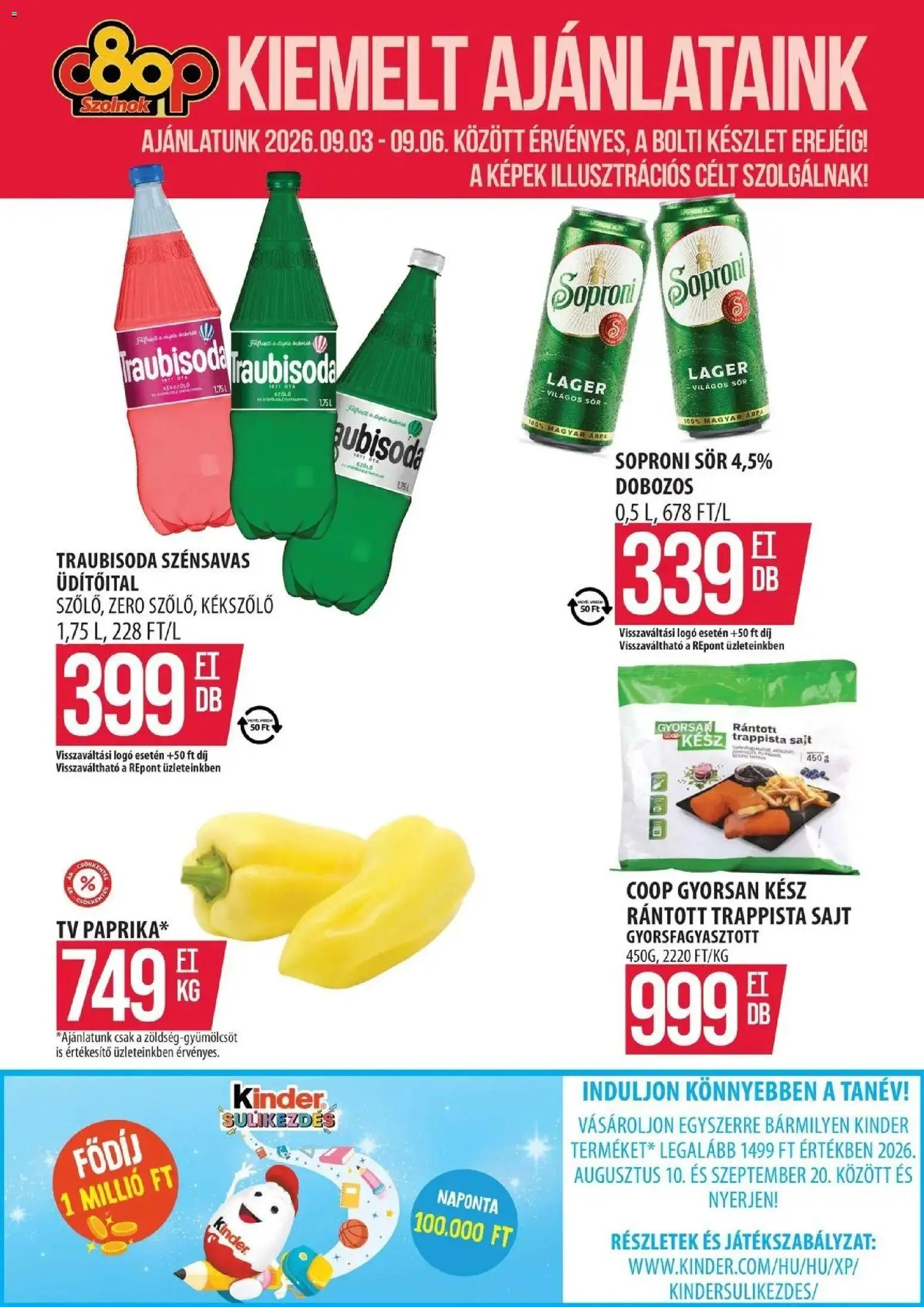 COOP Szolnok akciós újság Szolnok - 2026.08.31. -tól/töl > akció, lapozható szórólap 🛍️ | Oldal: 1