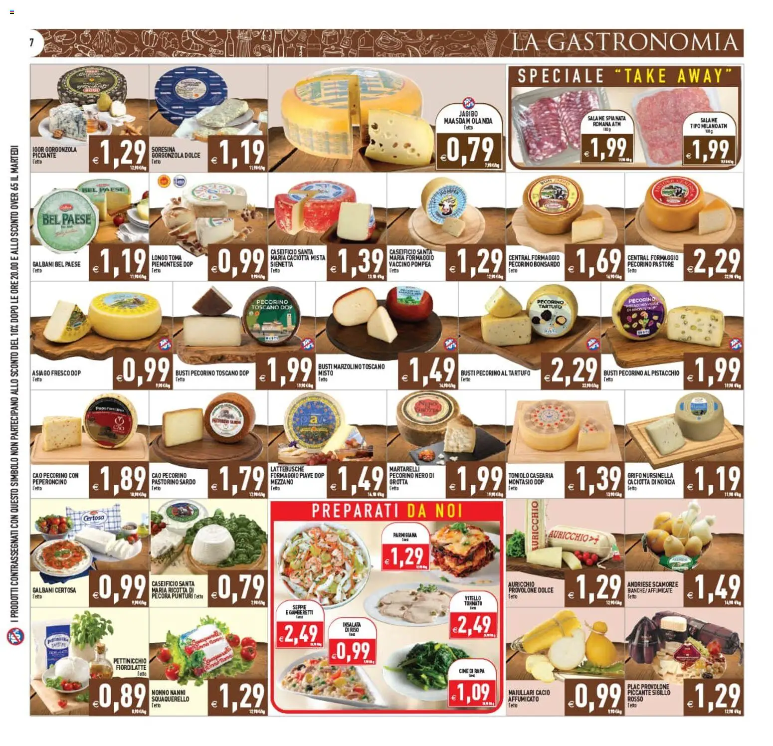 Volantino PIM Supermercati del 22/07/2026 | Pagina: 7 | Prodotti: Tartufo, Salame, Formaggio, Peperoncino