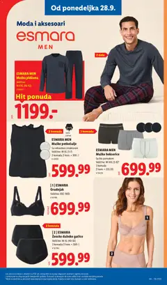 ESMARA MEN Muška pidžama, ESMARA MEN Muška pidžama, veličine M-XXL (48-62) - pregled Lidl kataloga - važi od 24.09.2026 | Strana: 91