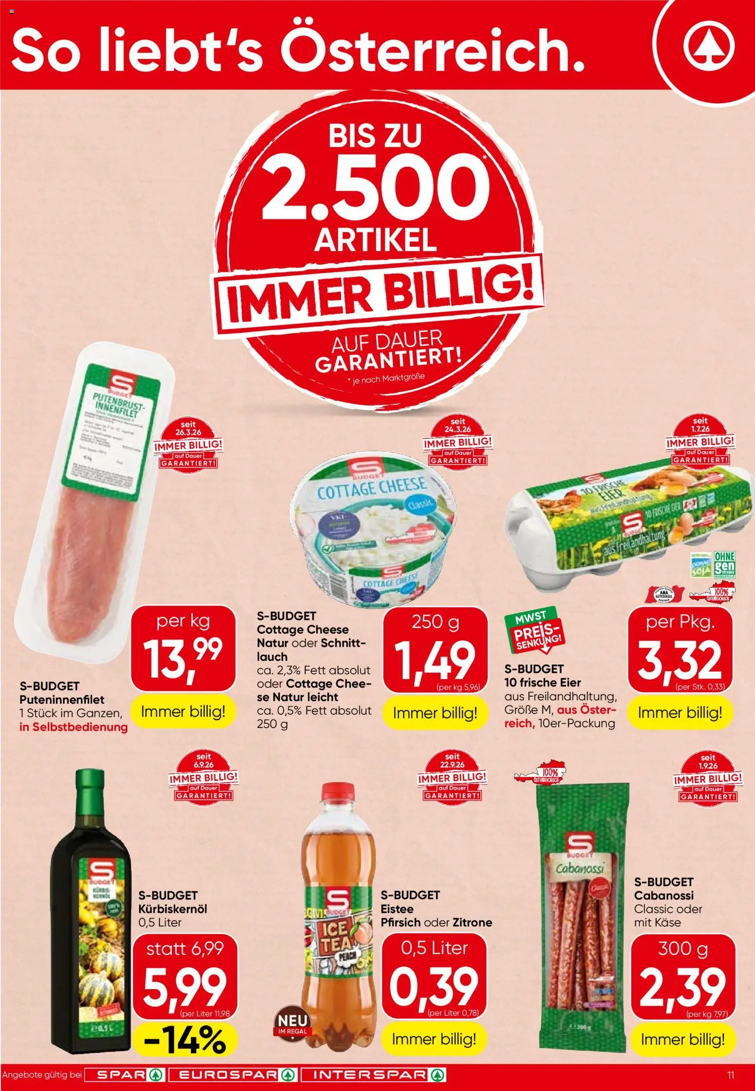 Spar Flugblatt gültig ab 24.09.2026 | Seite: 11