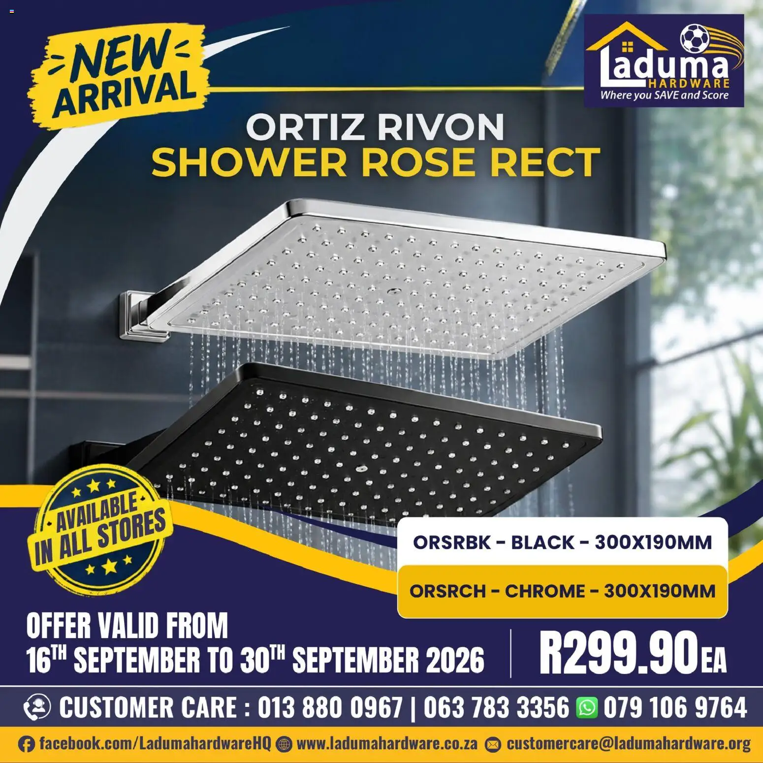 New Laduma Hardware catalogue – valid from 16/09/2026 | Page: 2 | Products: Shower