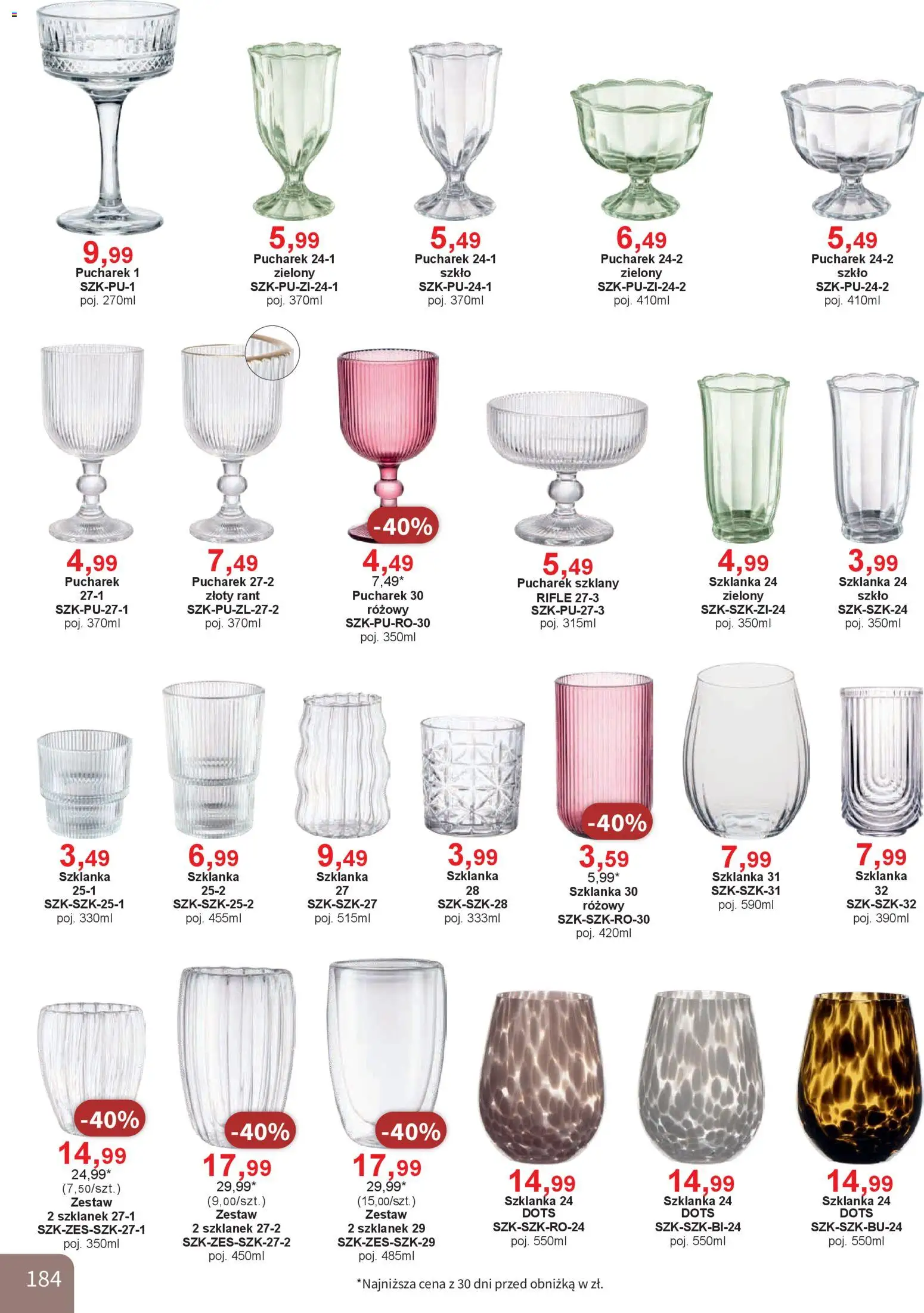Bodzio Katalog od 01.04.2026 | Strona: 184 | Produkty: Szklanka