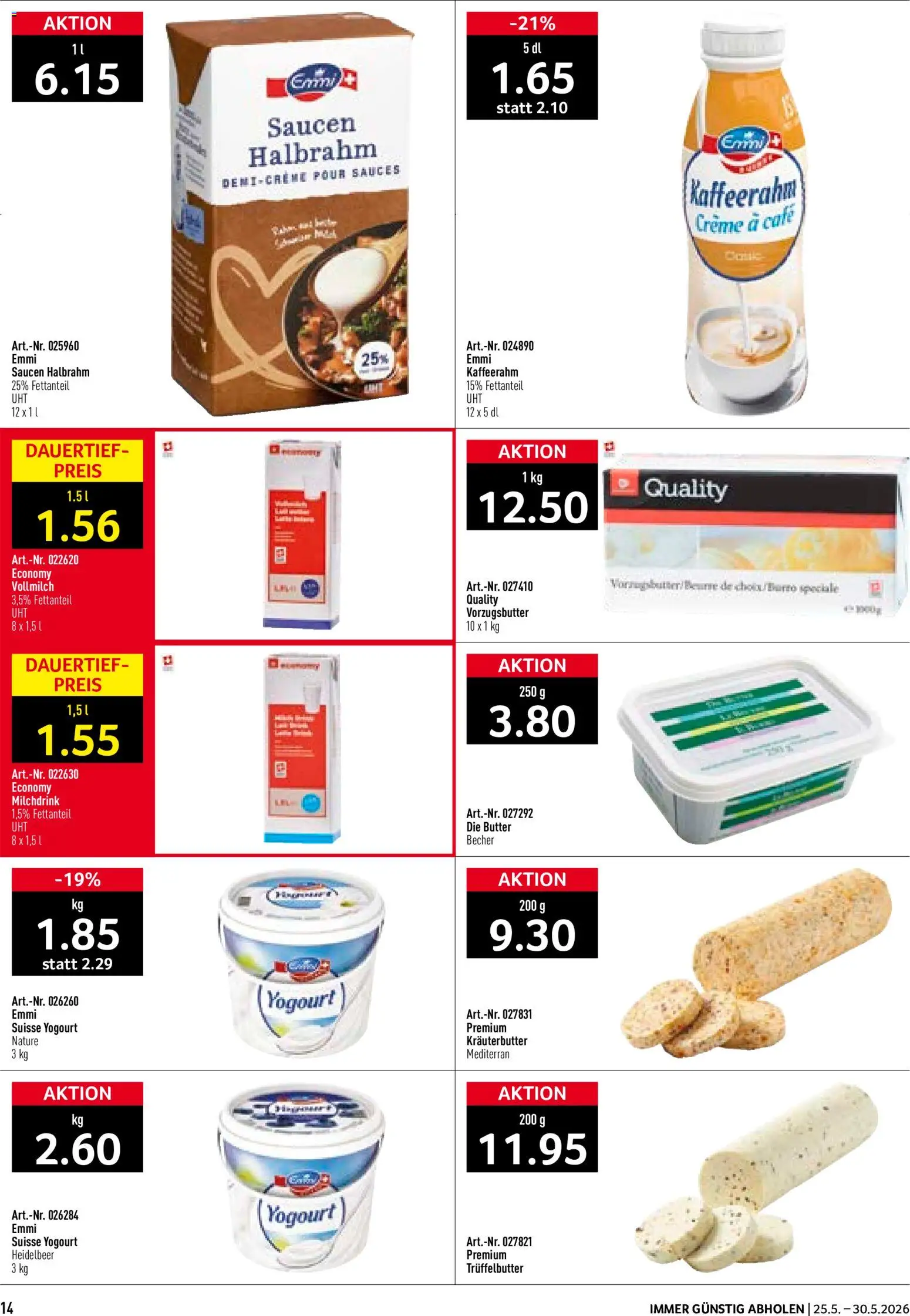 Prodega aktionen – gültig ab 25.05.2026 | Seite: 14 | Produkte: Kräuterbutter, Butter, Creme
