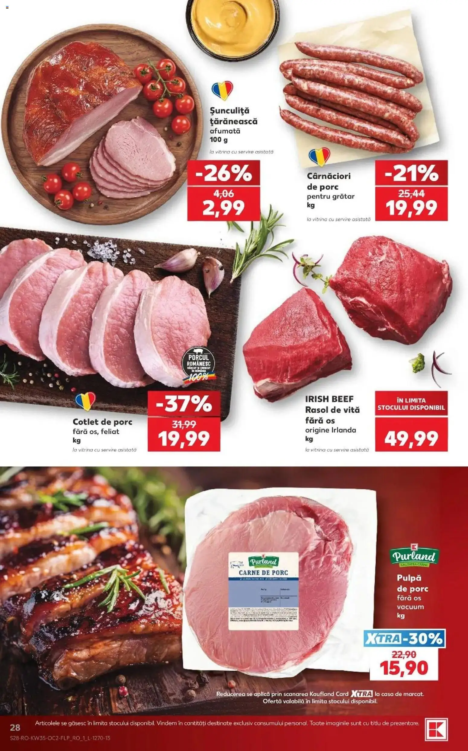 Kaufland Arad 26.08.2026 - Revista si Oferta | Pagină: 28 | Produse: Vită, Aplică, Carne De Porc, Rasol