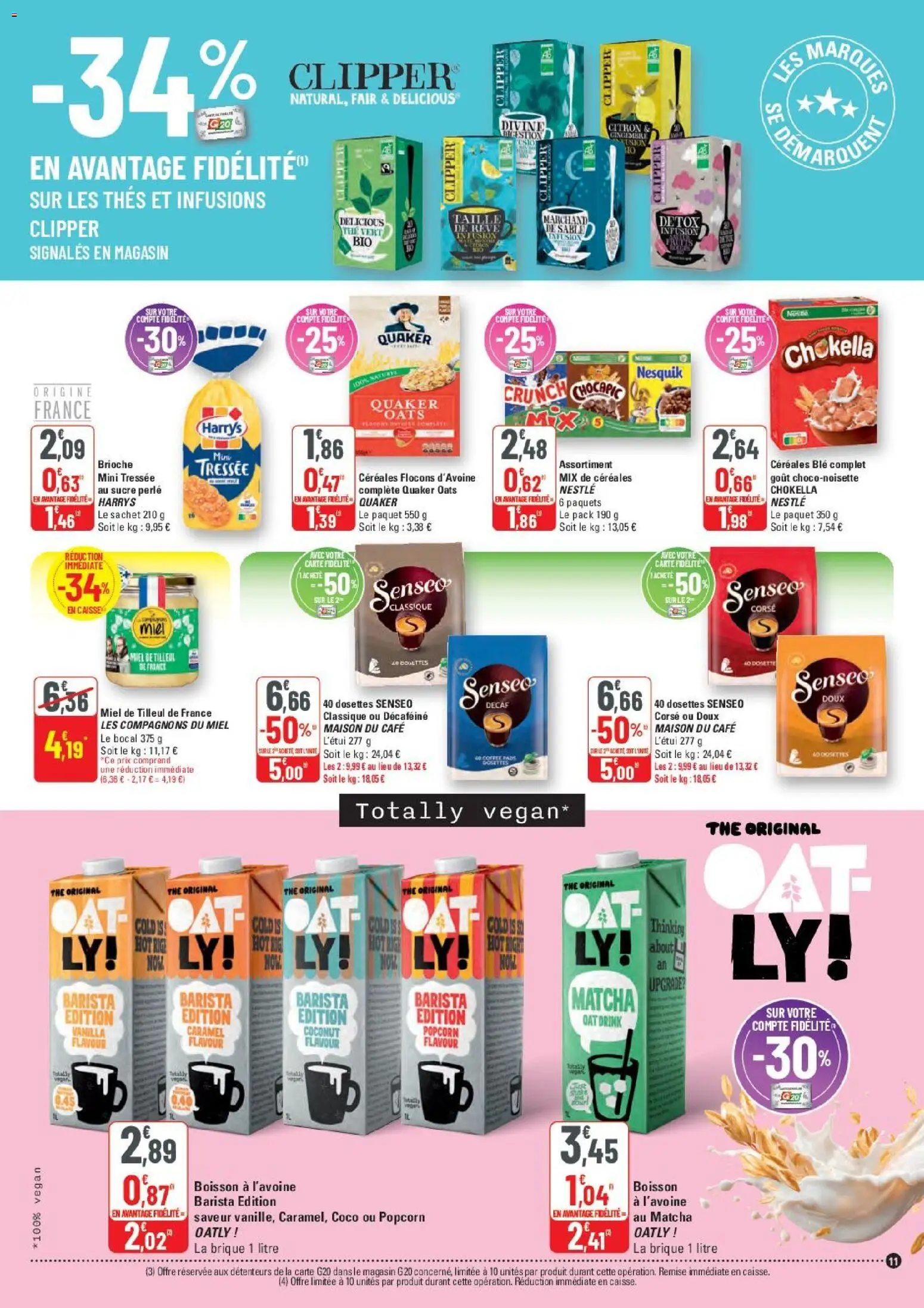 {H1} | Page: 11 | Produits: Flocons, Boisson, Miel, Thé