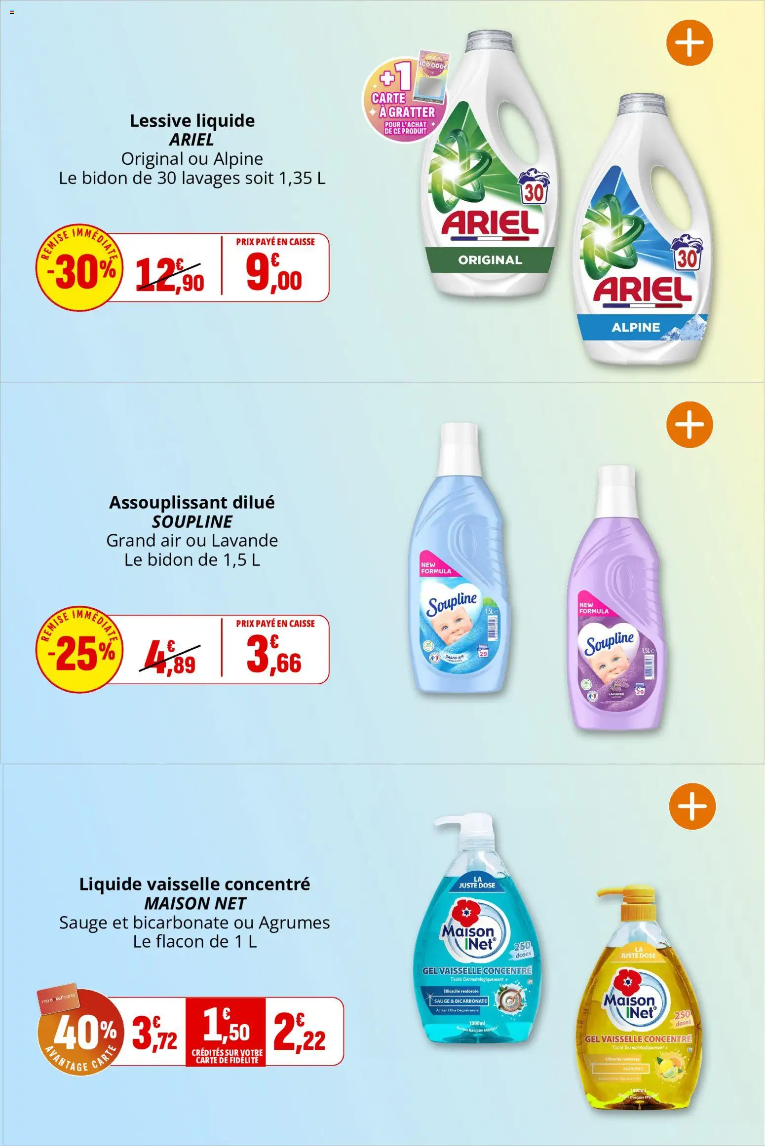 {H1} | Page: 40 | Produits: Lavande, Liquide vaisselle, Lessive Liquide, Lessive