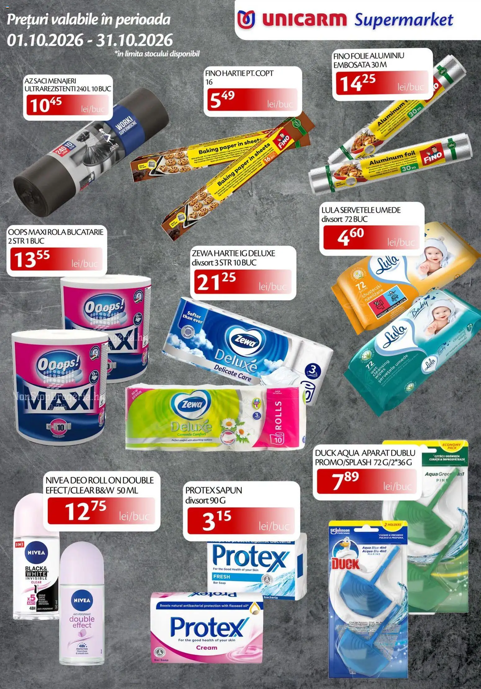 Noul catalog Unicarm – valabil de la 01.10.2026 | Pagină: 11 | Produse: Clear, Săpun, Aqua, Deluxe