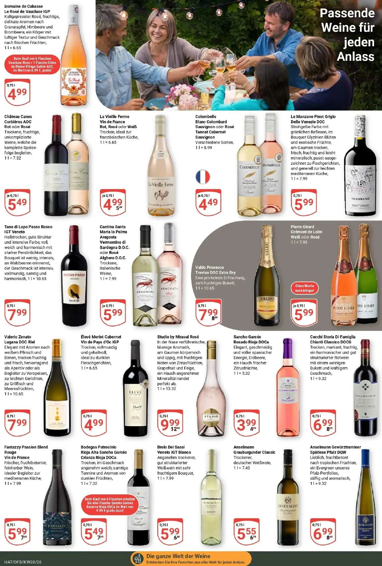 Globus Prospekt Hattersheim (ab 14.09.2026) » Angebote online | Seite: 16 | Produkte: Weißwein, Rotwein, Rouge, Prosecco