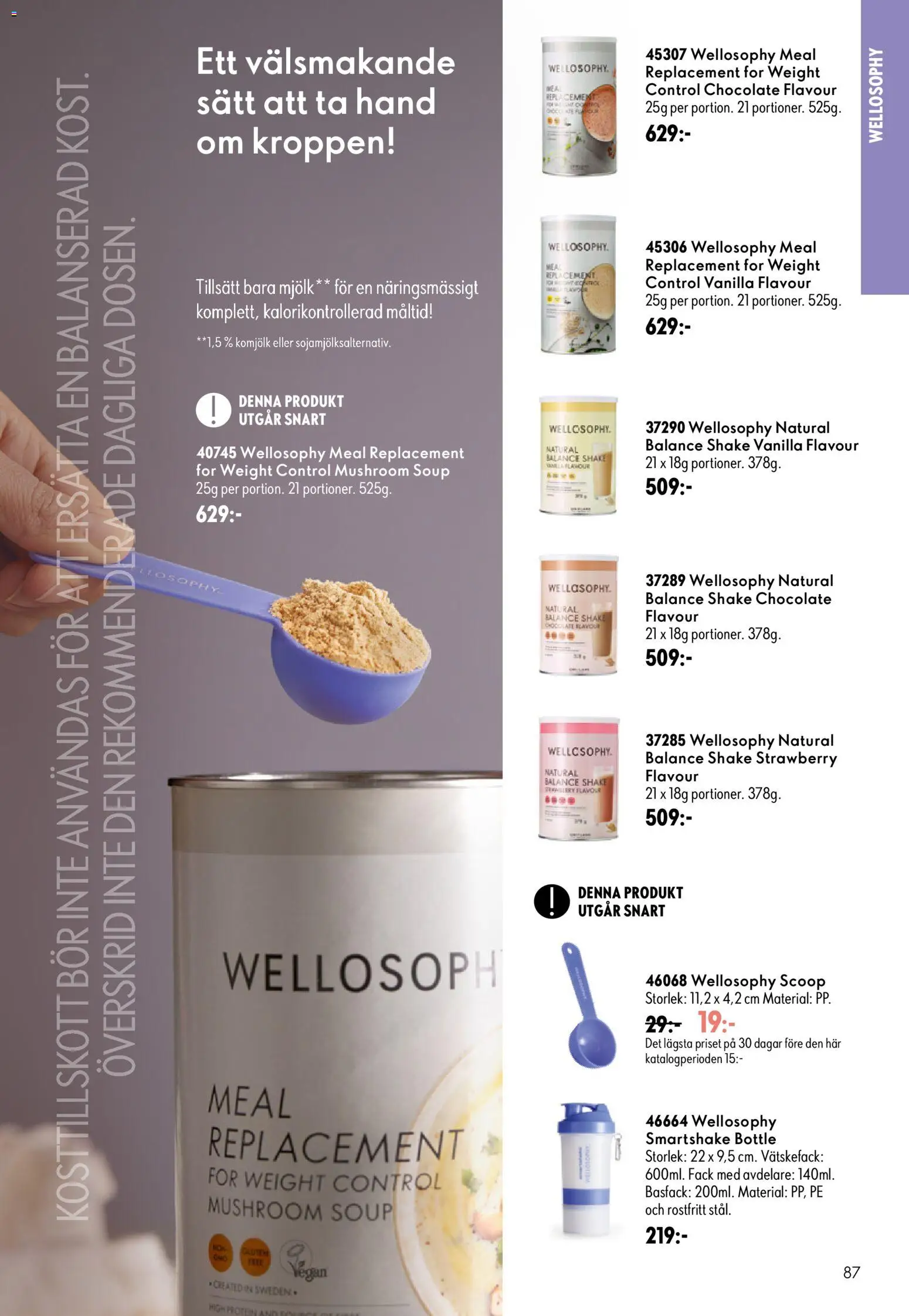 Oriflame reklamblad aktuell från 16/09/2026 | Sida: 87 | Produkter: Mjölk