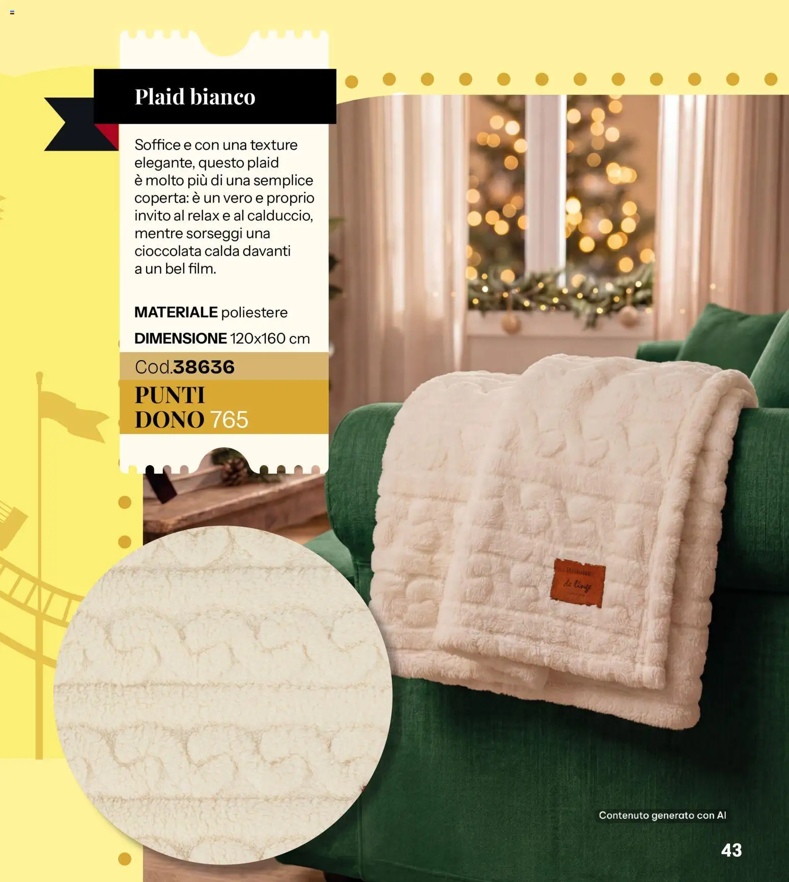 Volantino Stanhome del 27/10/2026 | Pagina: 43 | Prodotti: Plaid, Cioccolata calda, Coperta