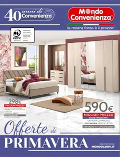 Anteprima del volantino Mondo Convenienza volantino valido a partire dal 01.04.2026 | Pagina: 100 | Prodotti: Letto matrimoniale, Contenitore, Letto, Armadio