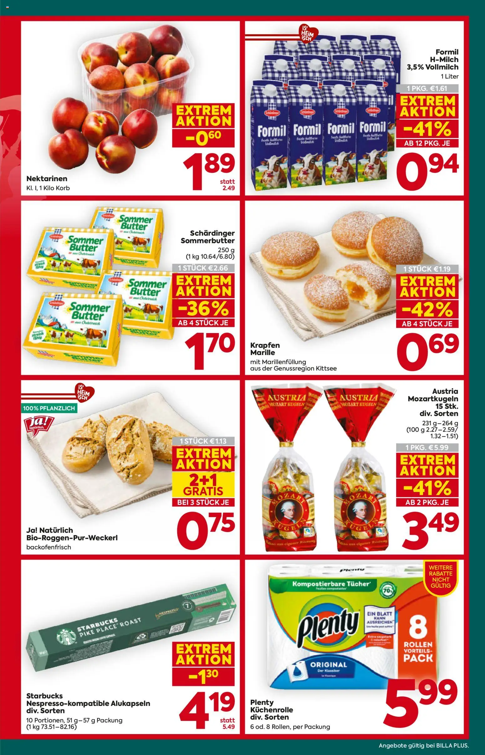 Billa Plus Flugblatt gültig ab 16.07.2026 | Seite: 5 | Produkte: Vollmilch, Korb, Butter