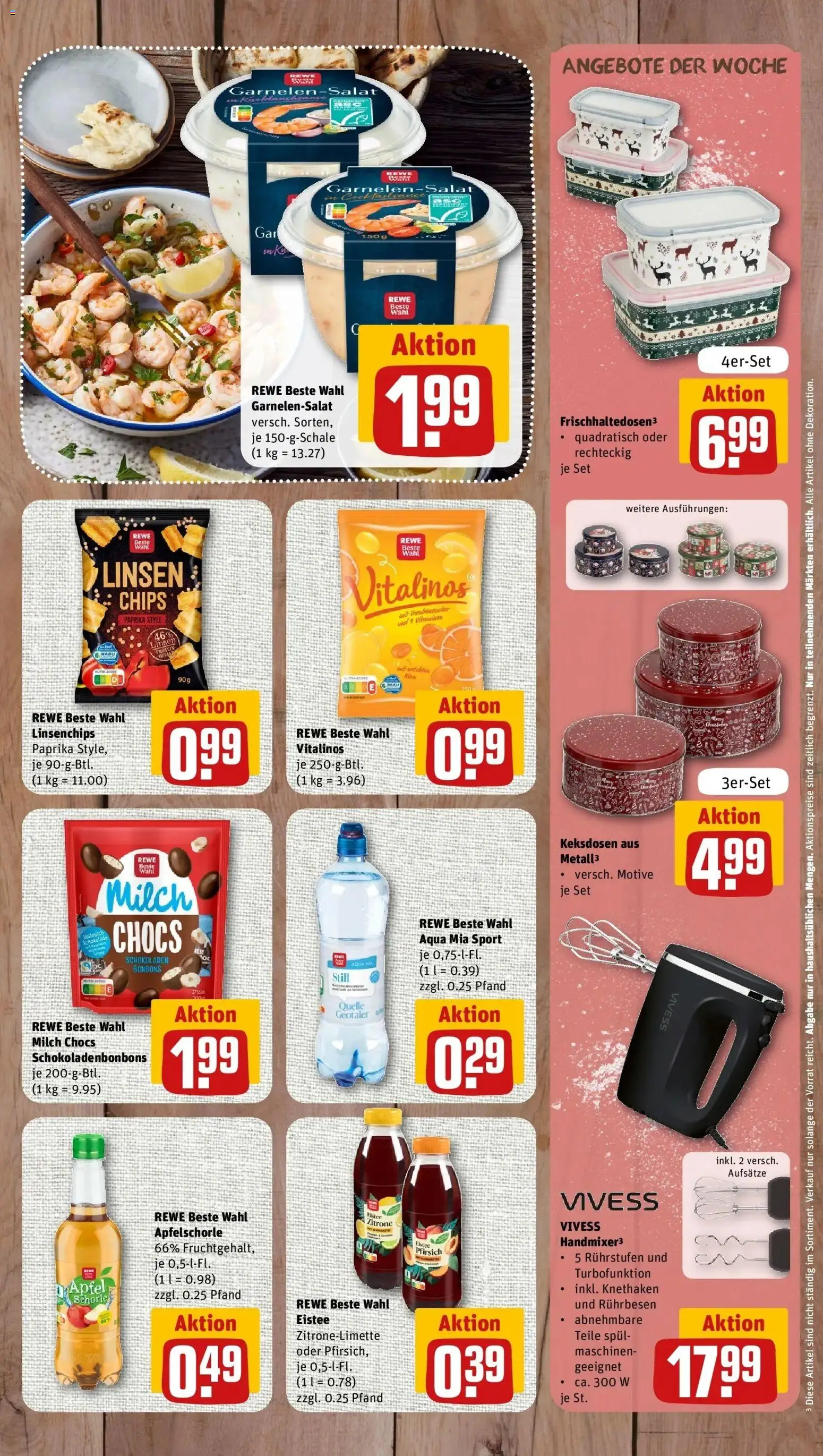 REWE Prospekt ab 26.10.2026 zum Blättern » Angebote | Seite: 8 | Produkte: Milch, Paprika, Pfirsich, Chips