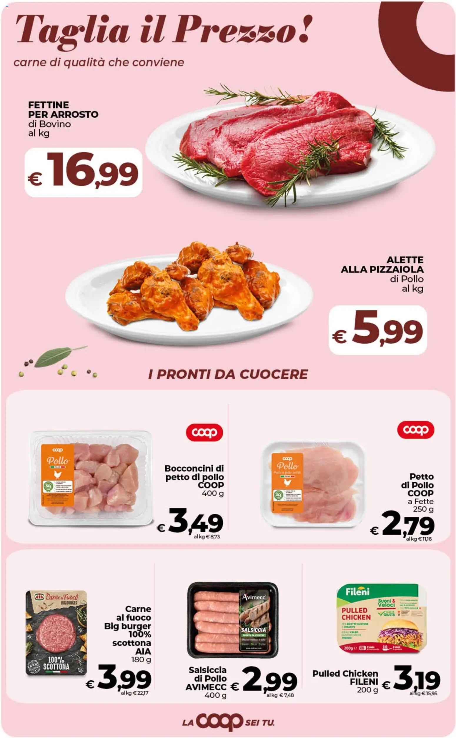 Volantino Ipercoop del 18.06.2026 | Pagina: 25 | Prodotti: Petto di Pollo, Arrosto, Pollo, Salsiccia