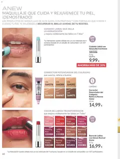 Vista previa Catálogo AVON campaña 8 válido desde el 01/08/2026 | Página: 66 | Productos: Maquillaje, Sérum, Té, Barra de labios