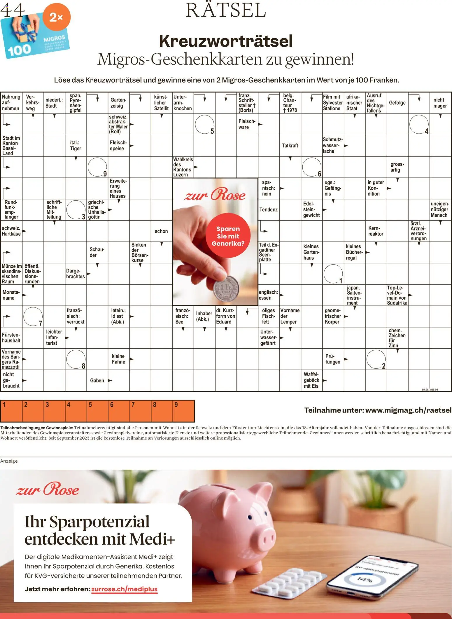Migros aktionen Magazin – gültig ab 26.08.2026 | Seite: 44