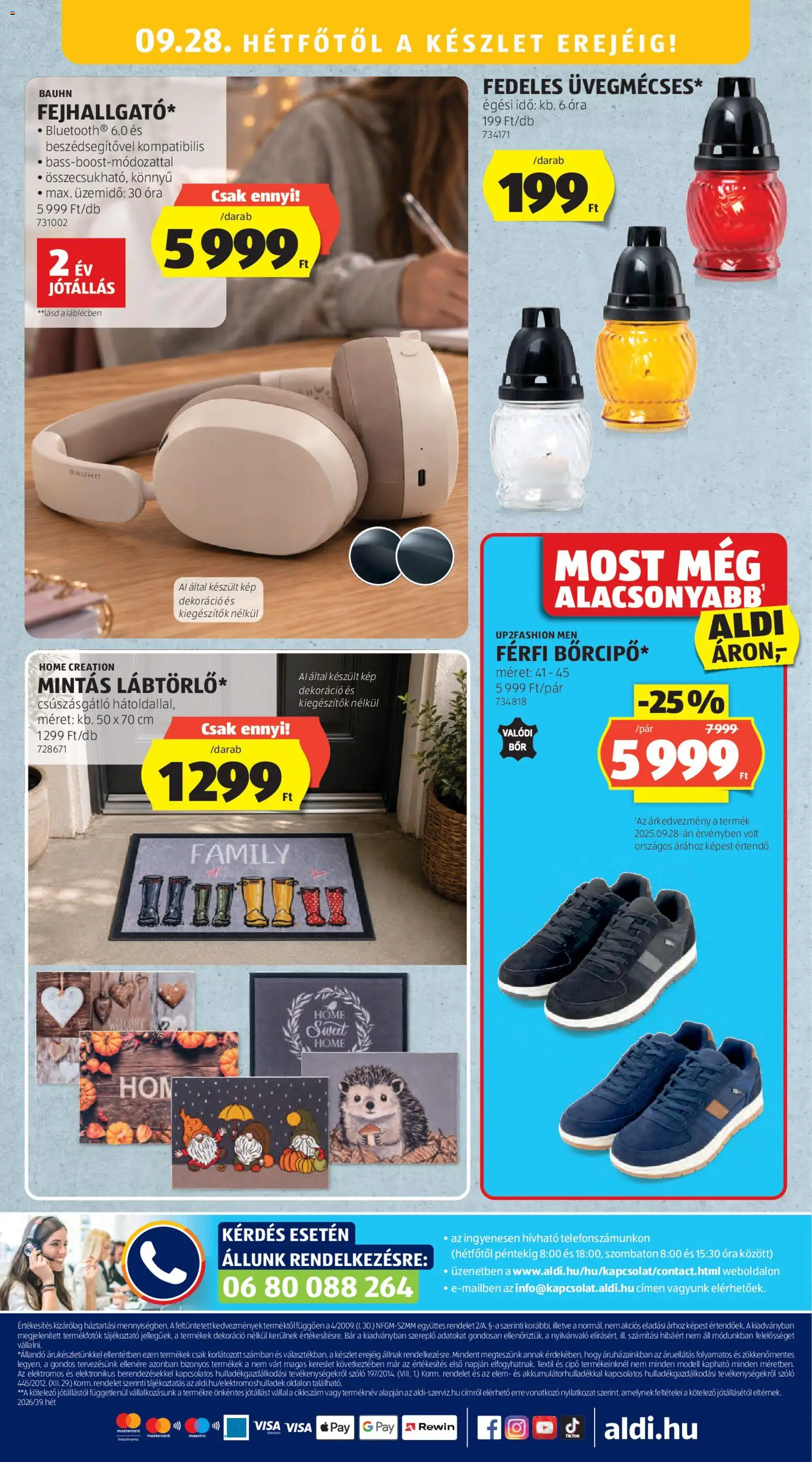 Aldi akciós ujság - amely érvényes a következő dátumtól: 2026.09.24. | Oldal: 14 | Termékek: Szőlő, Elem, Óra, Dekoráció