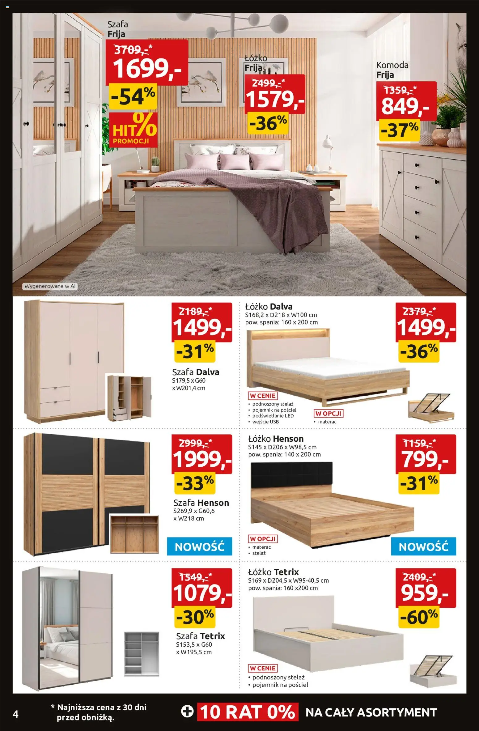 Black Red White Black Weeks od 30.10.2026 | Strona: 4 | Produkty: Pościel, USB, Łóżko, Szafa