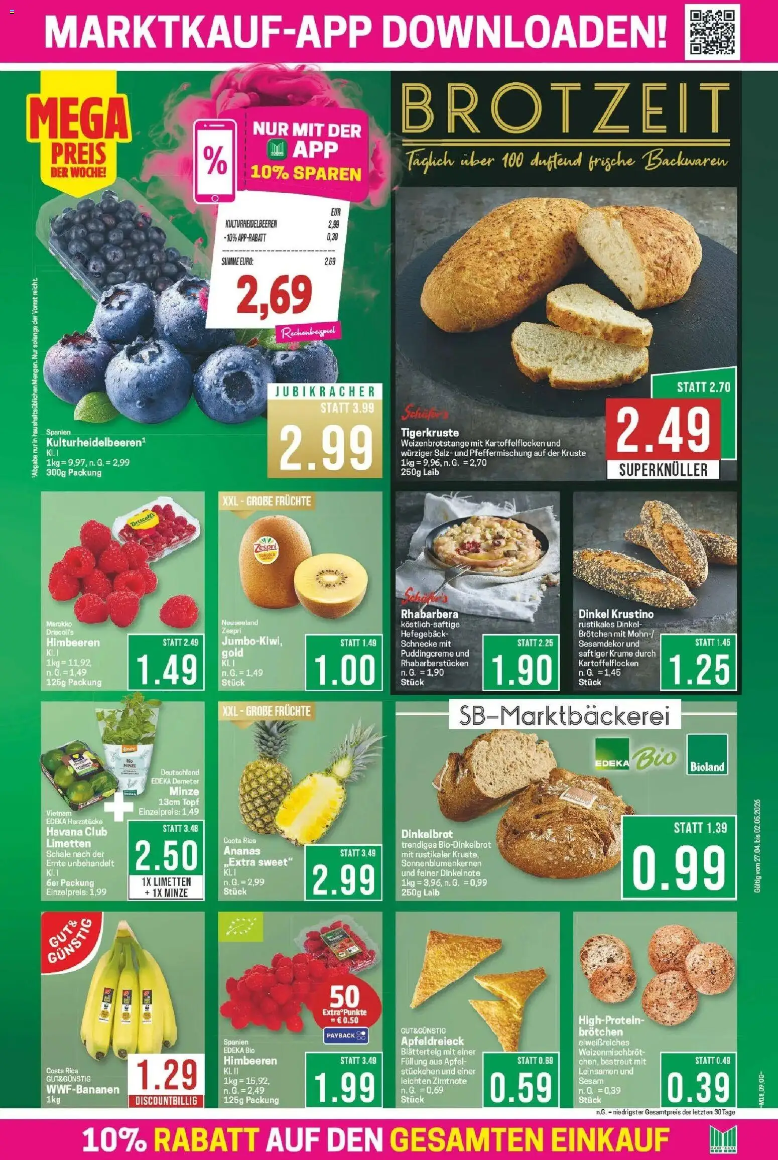 Marktkauf Prospekt Bad Salzuflen	 – gültig ab 27.04.2026 | Seite: 9 | Produkte: Limetten, Äpfel, Ananas, Salz