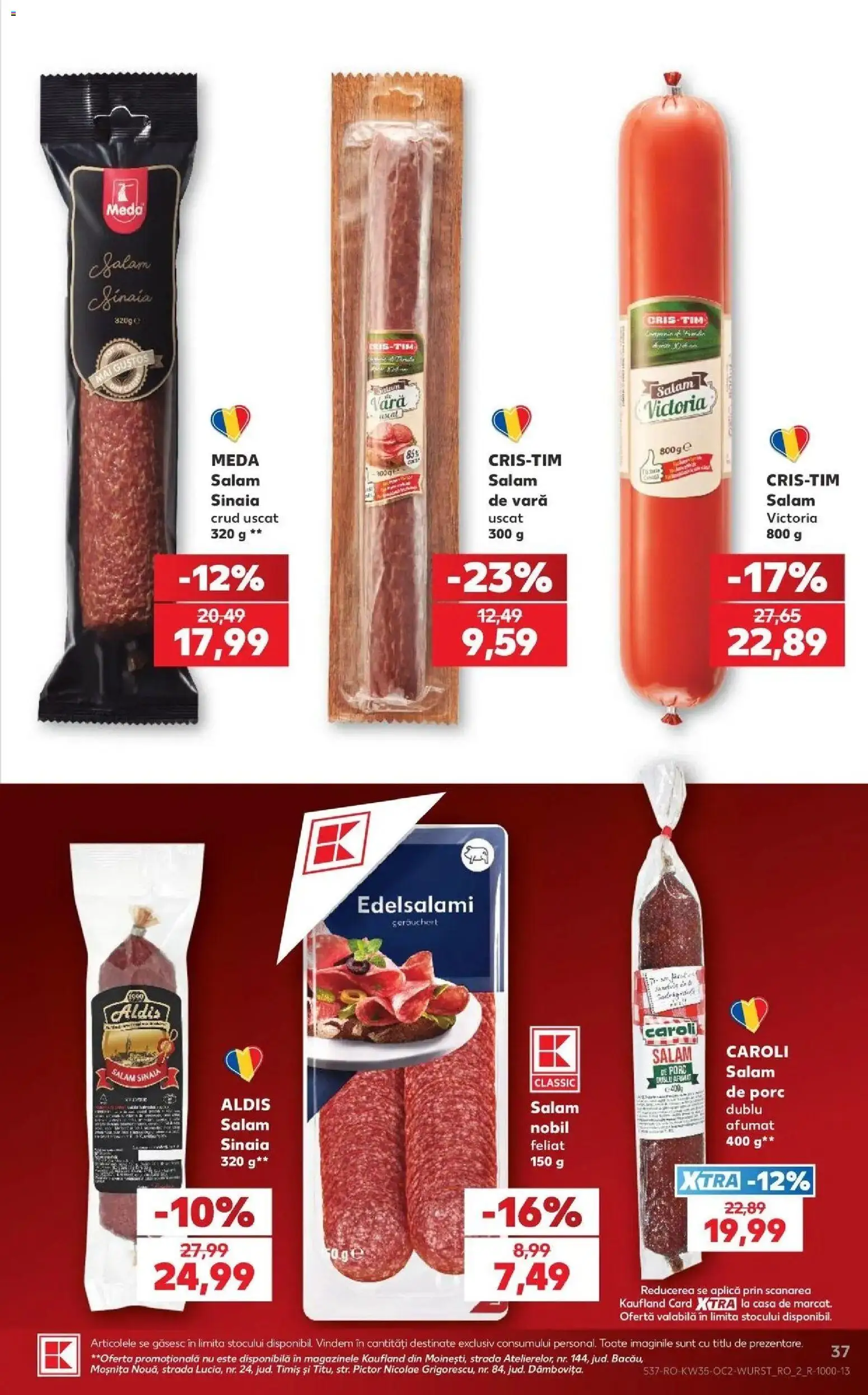 Kaufland Alba Iulia 26.08.2026 - Revista si Oferta | Pagină: 37 | Produse: Aplică, Salam