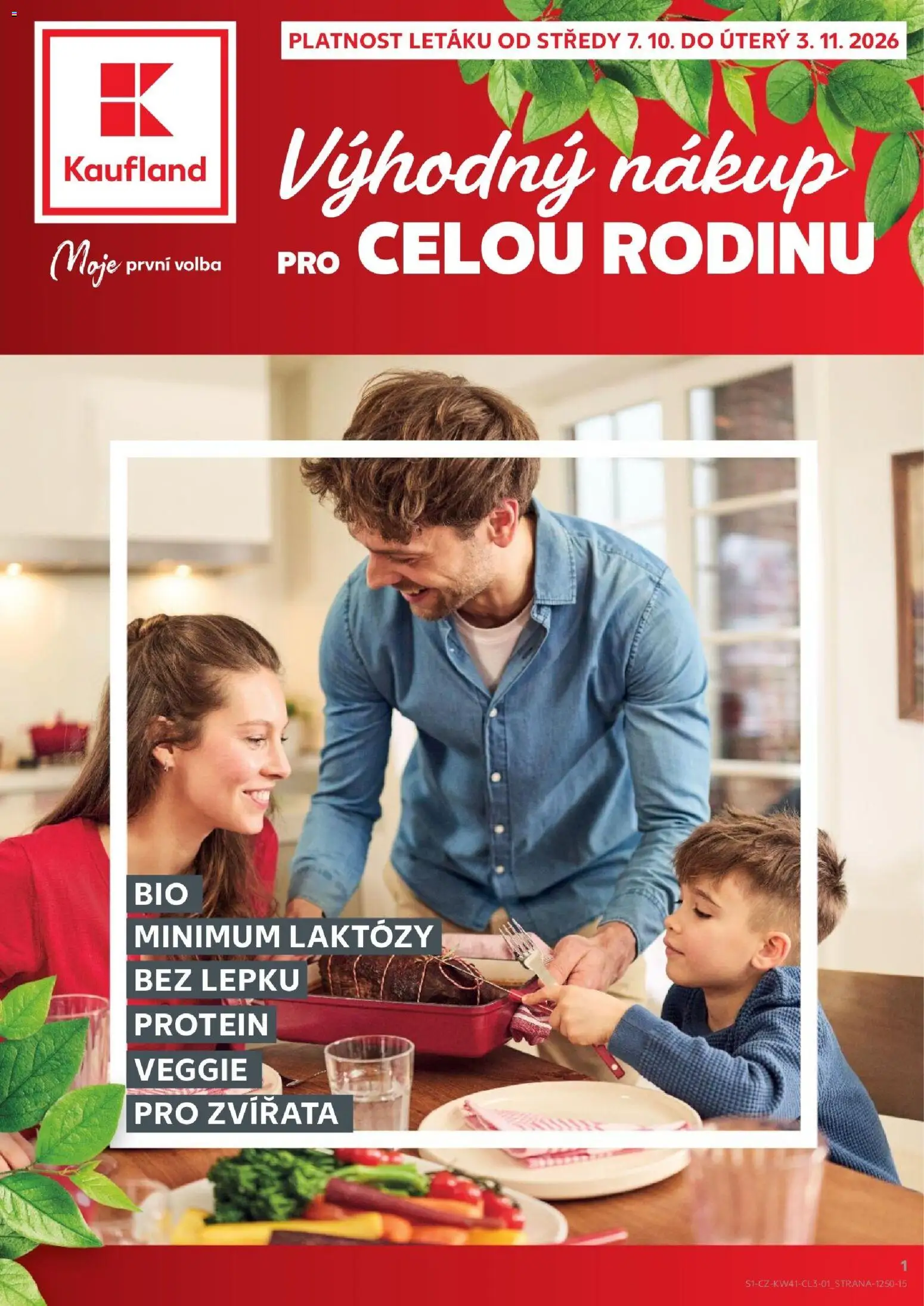 Kaufland leták - Kolín od 07.10.2026 | Strana: 1 | Produkty: Veggie, Protein