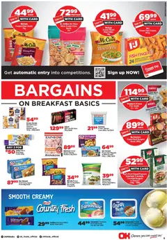 OK Foods specials catalogue – valid from 24.04.2026 | Page: 5 | Products: Cheese, Fish, Vegetables, Fry's