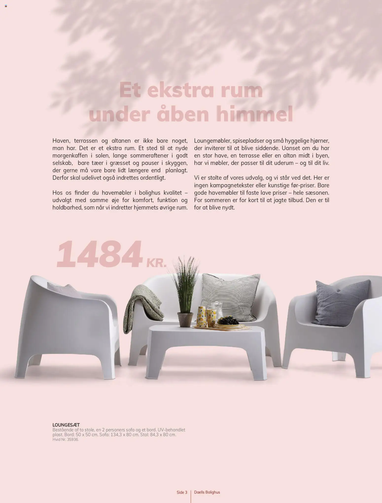 Daells Bolighus tilbudsavis – gyldig fra 19.05.2026 | Side: 3 | Produkter: Sofa, Stol, Loungesæt, Søm