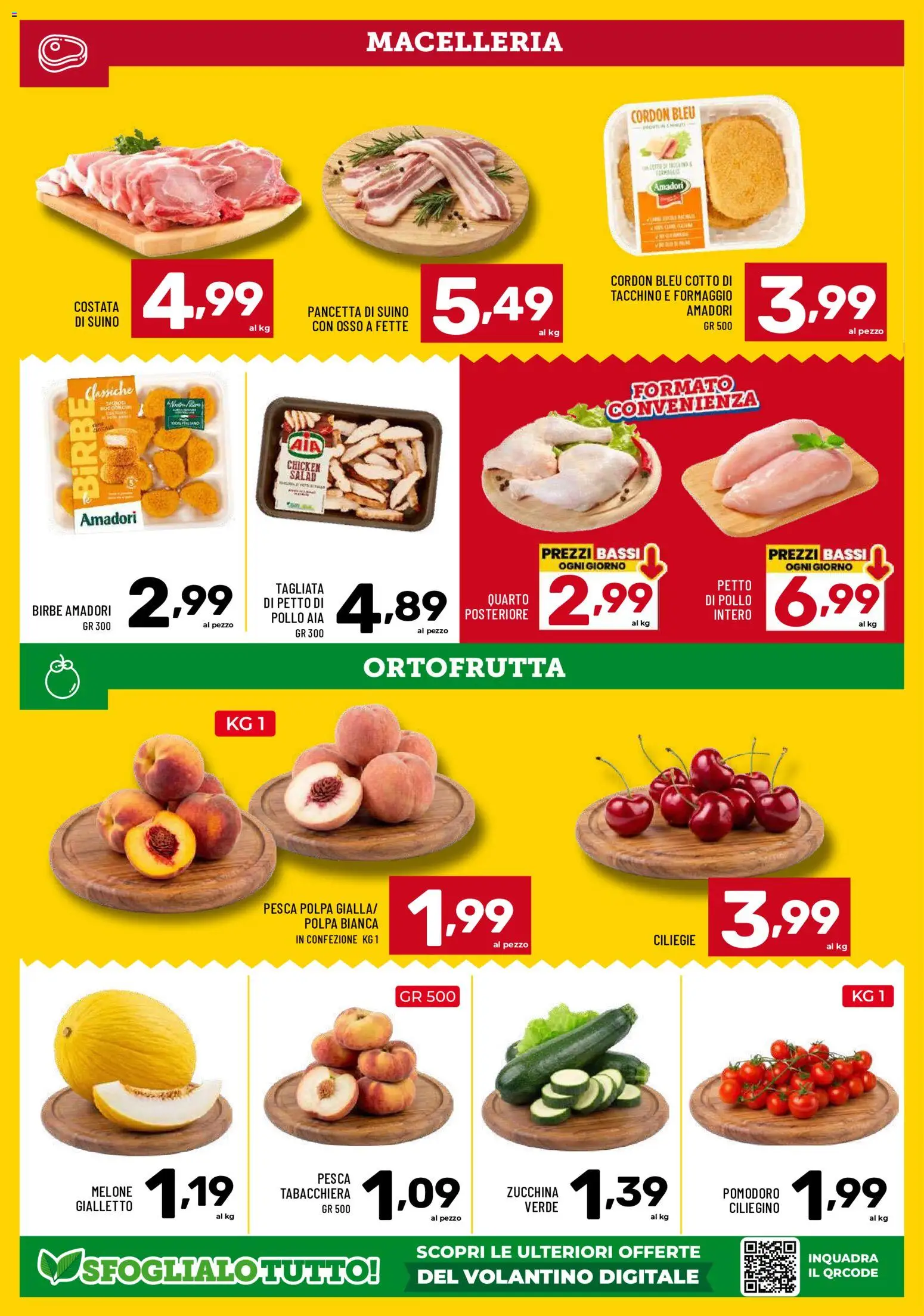 Volantino Il Centesimo del 16.06.2026 | Pagina: 4 | Prodotti: Pancetta, Suino, Formaggio, Melone