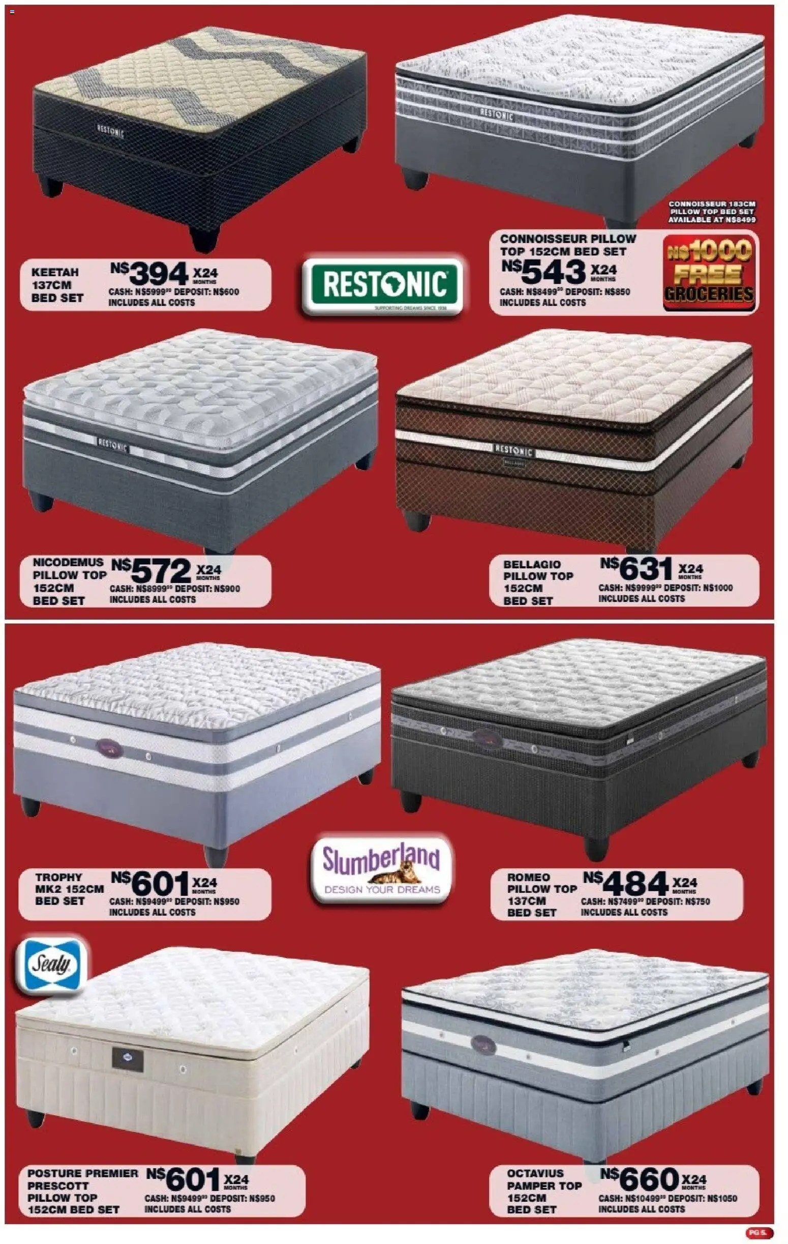 New Lewis Stores catalogue – valid from 11.05.2026 | Page: 5 | Products: Bed, Pillow