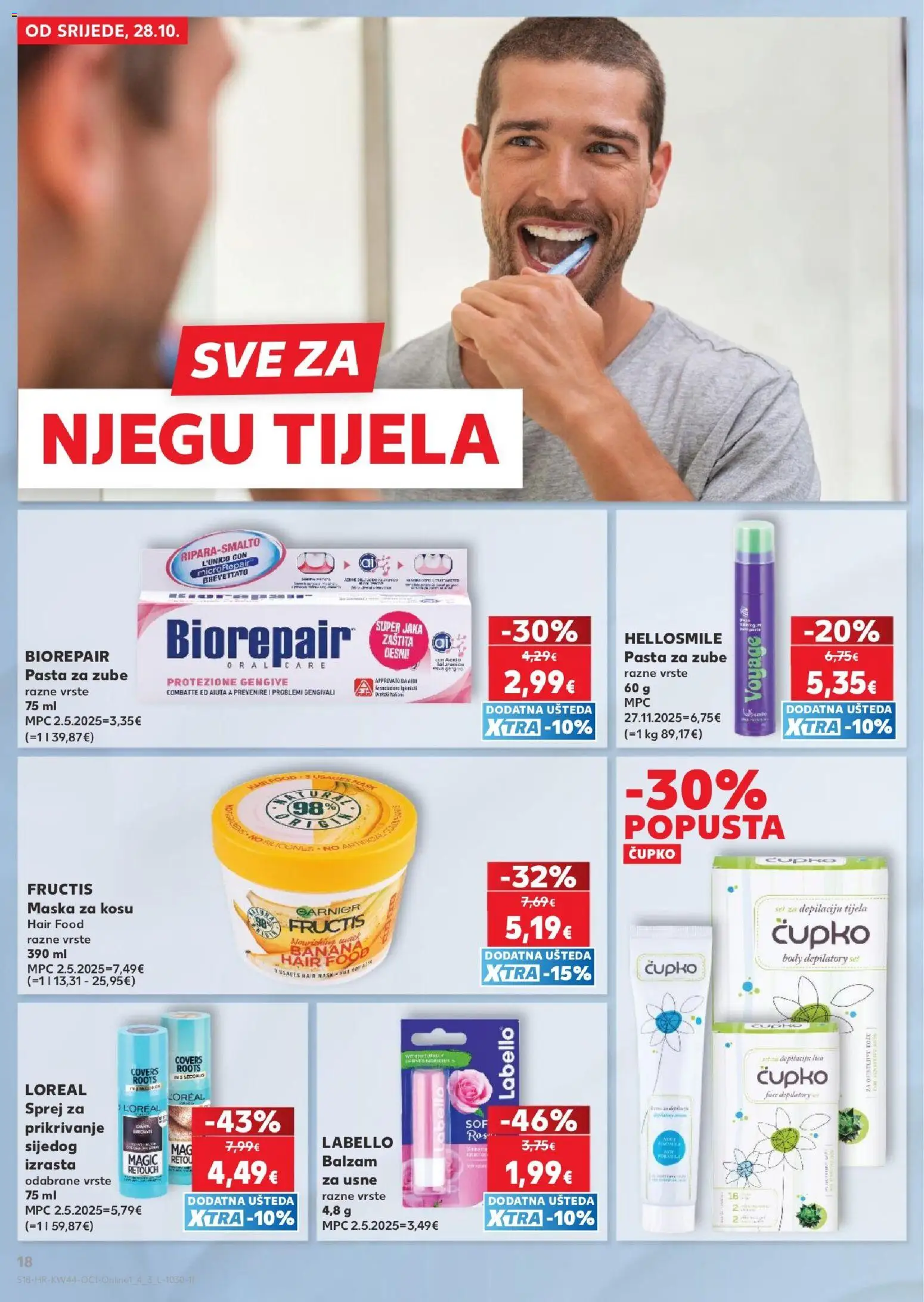 Kaufland katalog | vrijedi od 28.10.2026 | Stranica: 18 | Proizvodi: Balzam za usne, Maska, Pasta, Garnier