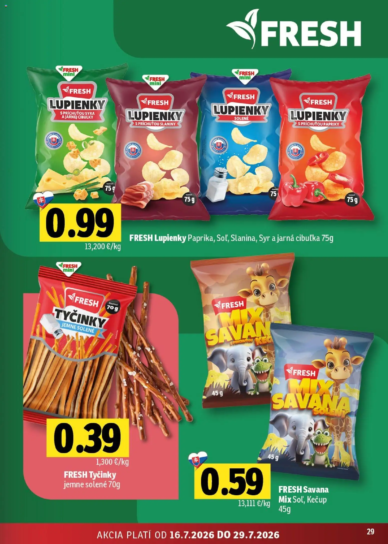 Nové Fresh akcie – leták je platný od 16.07.2026 | Strana: 29
