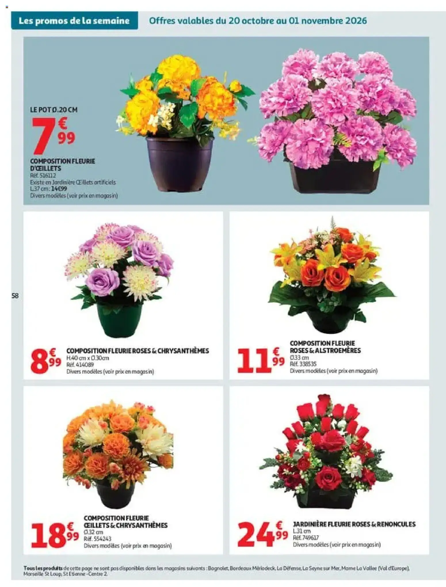 {H1} | Page: 58 | Produits: Chrysanthèmes, Jardinière